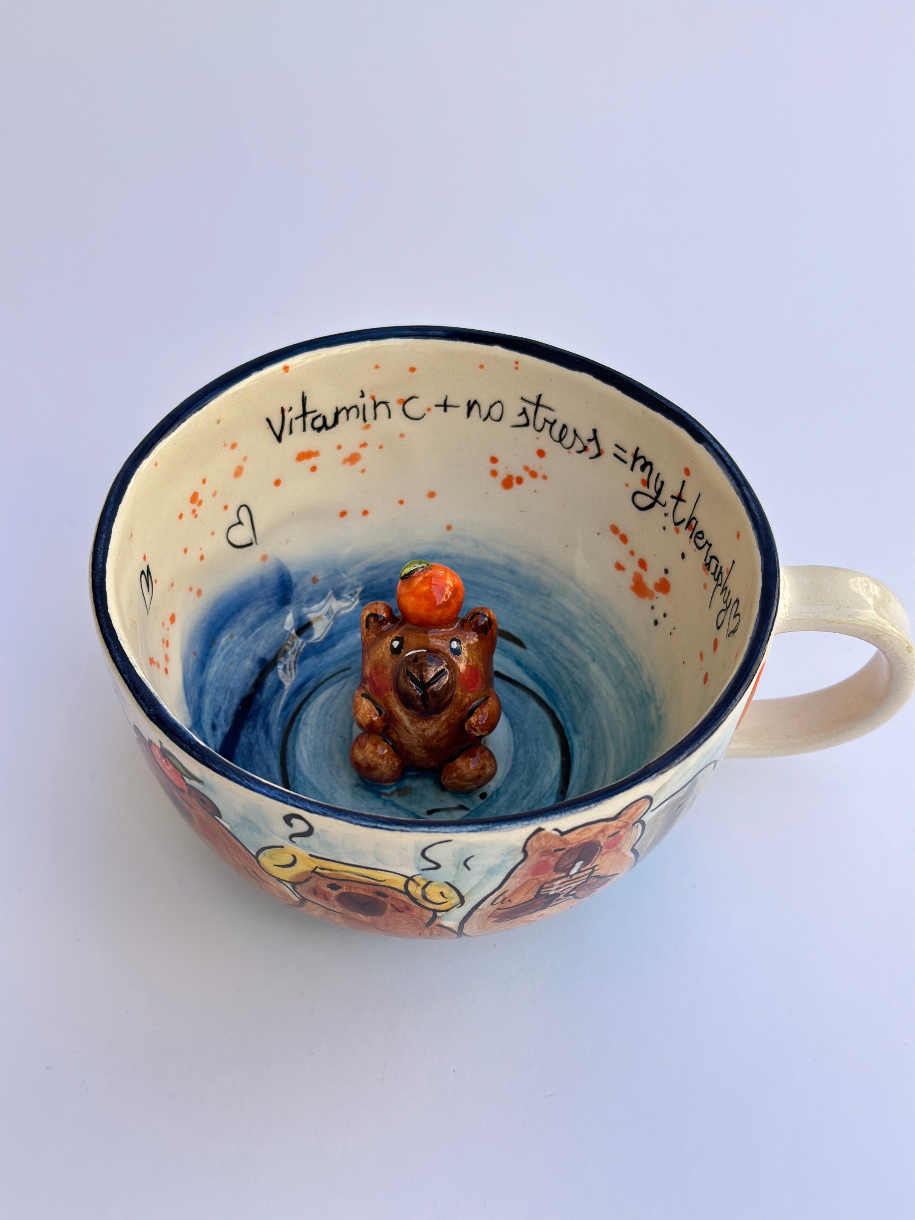 Capybara handmade mug