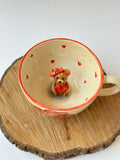 Teddy love handmade mug