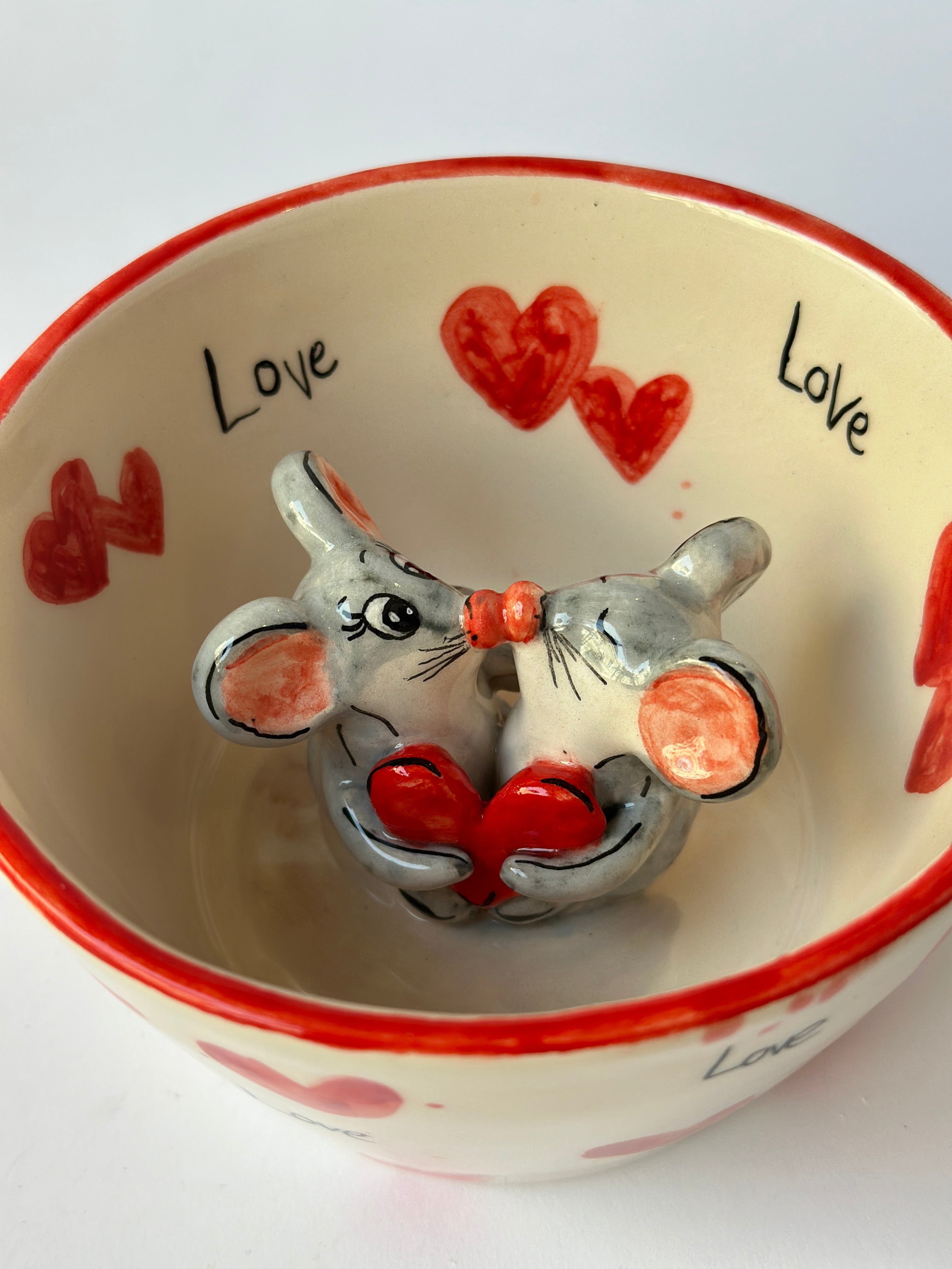 Rats love mug handmade