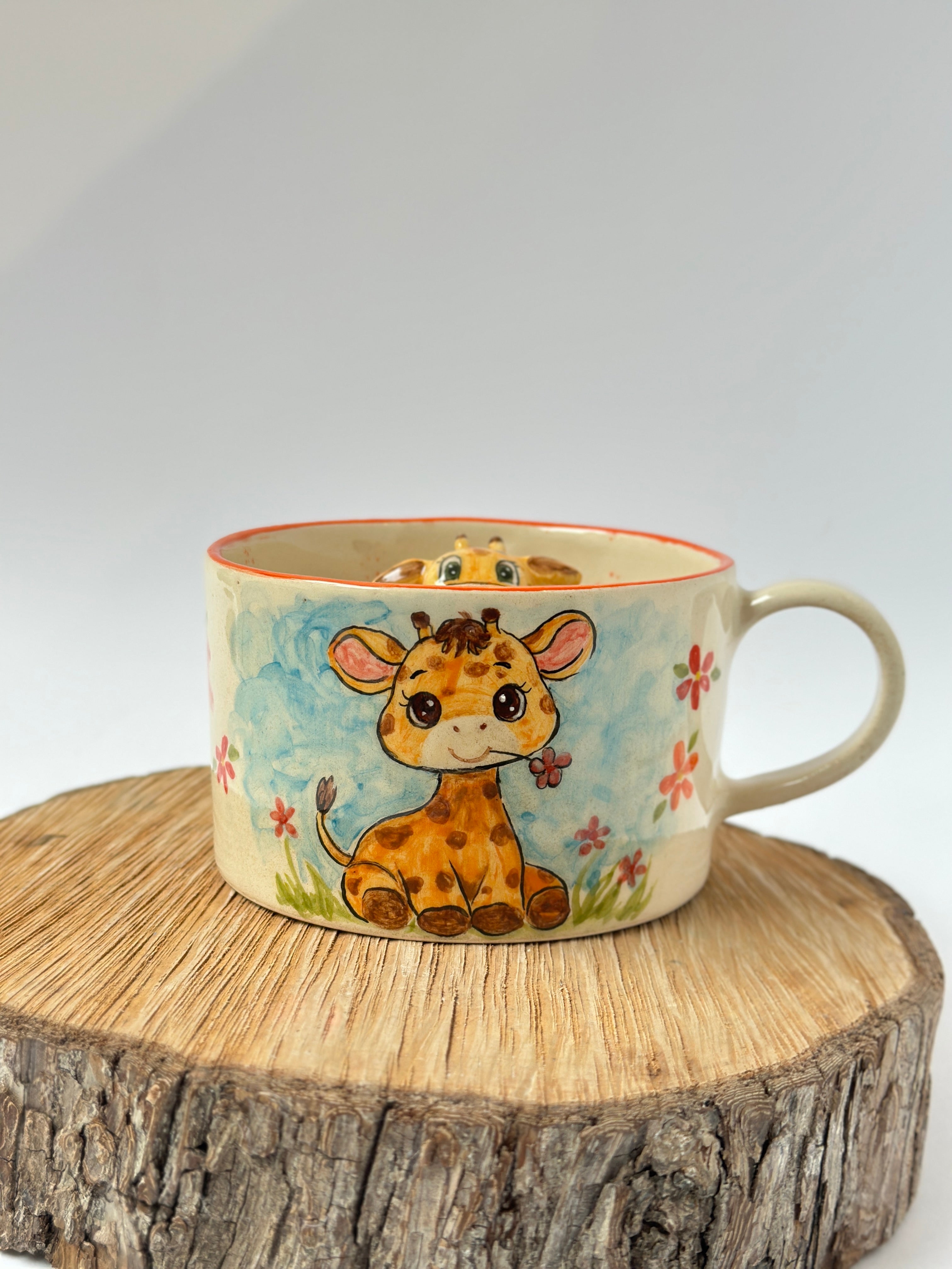 Giraffe Handmade mug