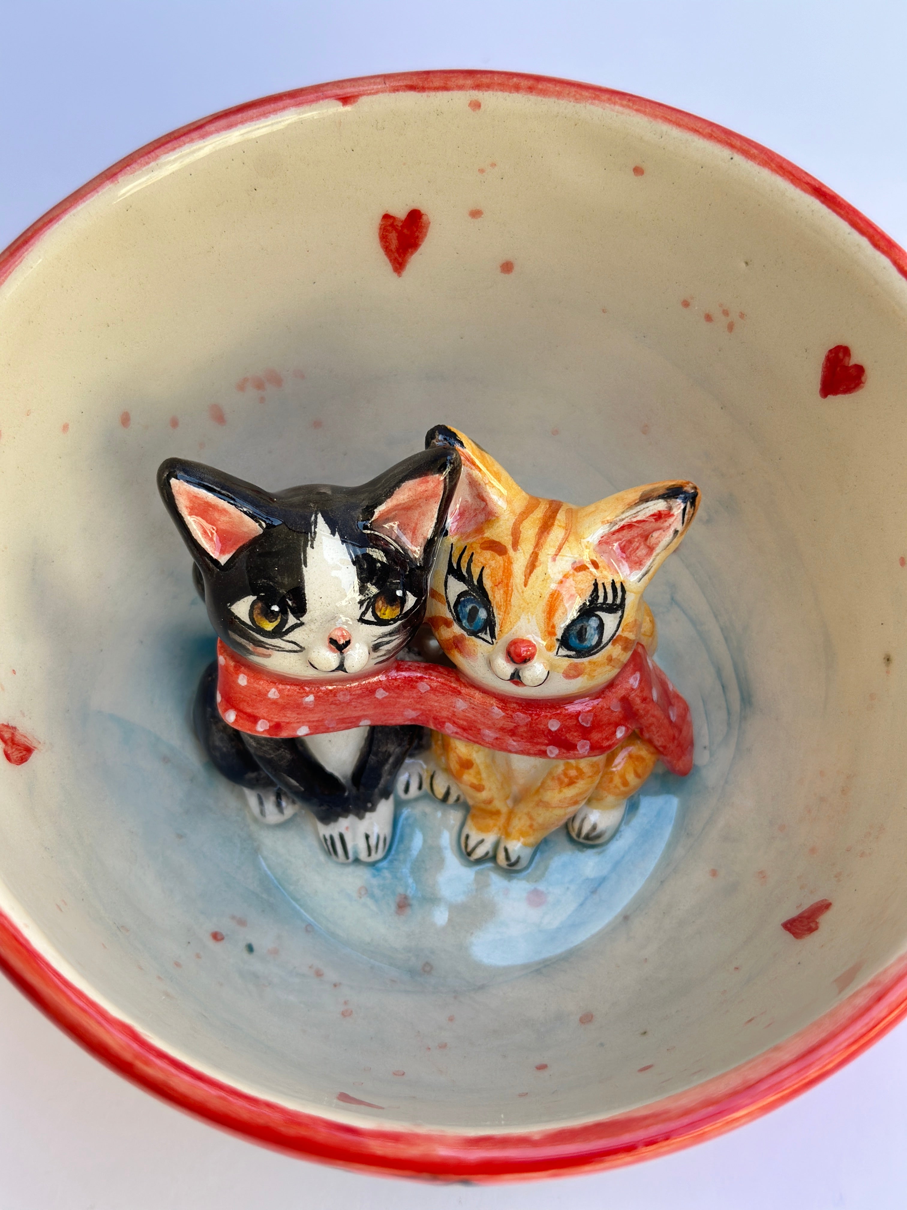 Cats lovely handmade mug