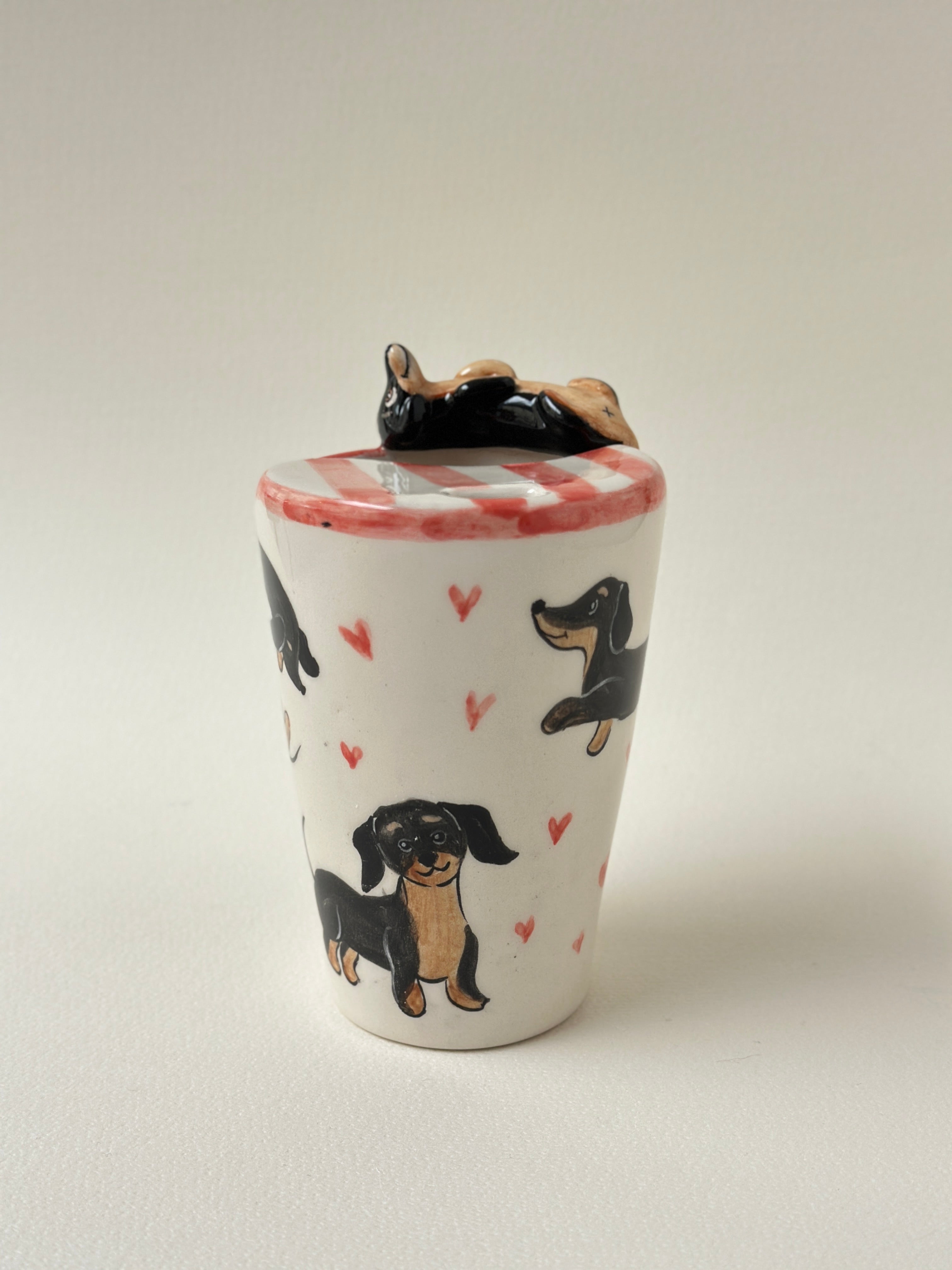 Dachshund takeaway mug