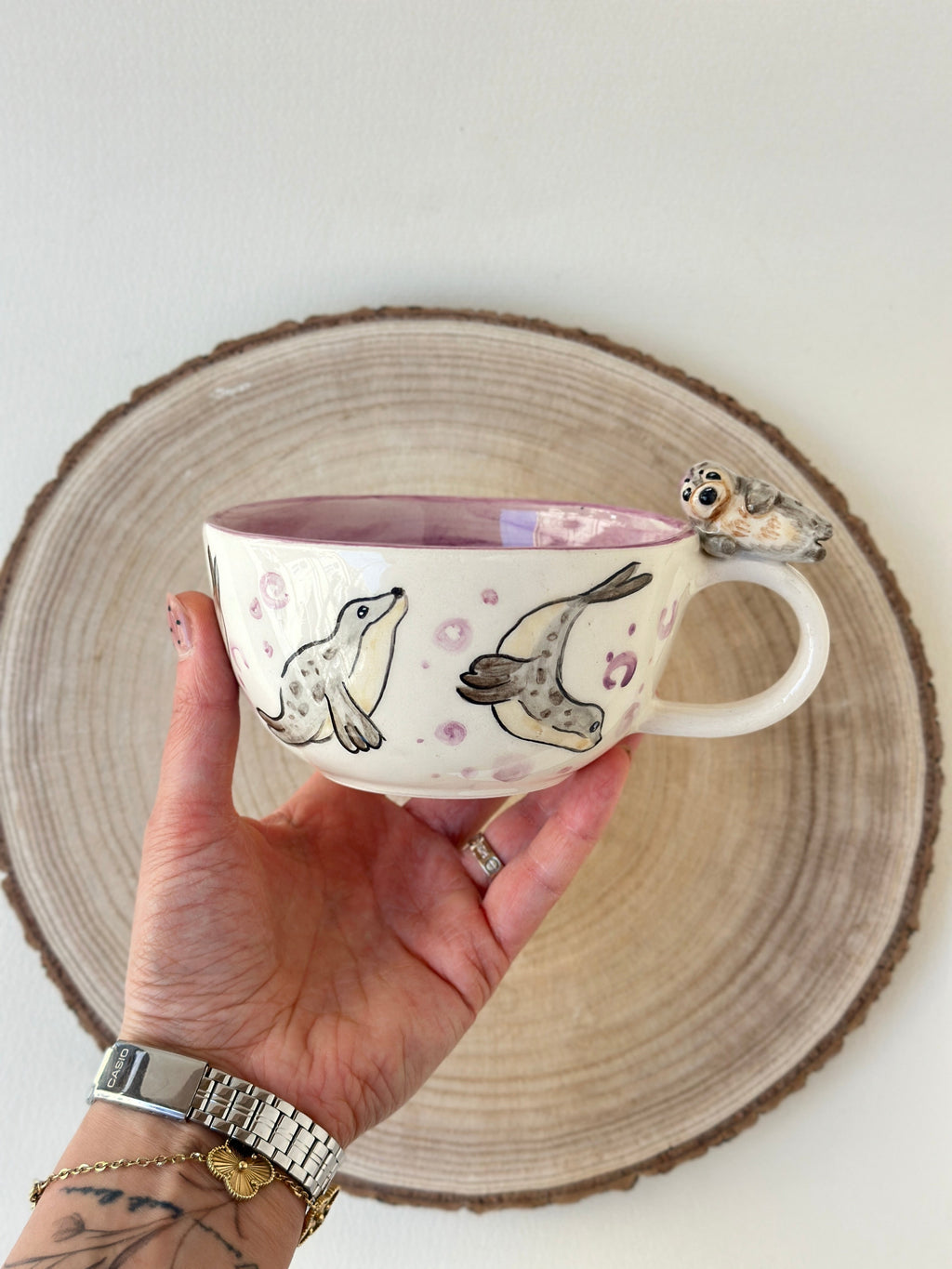 Sea otter Handmade mug