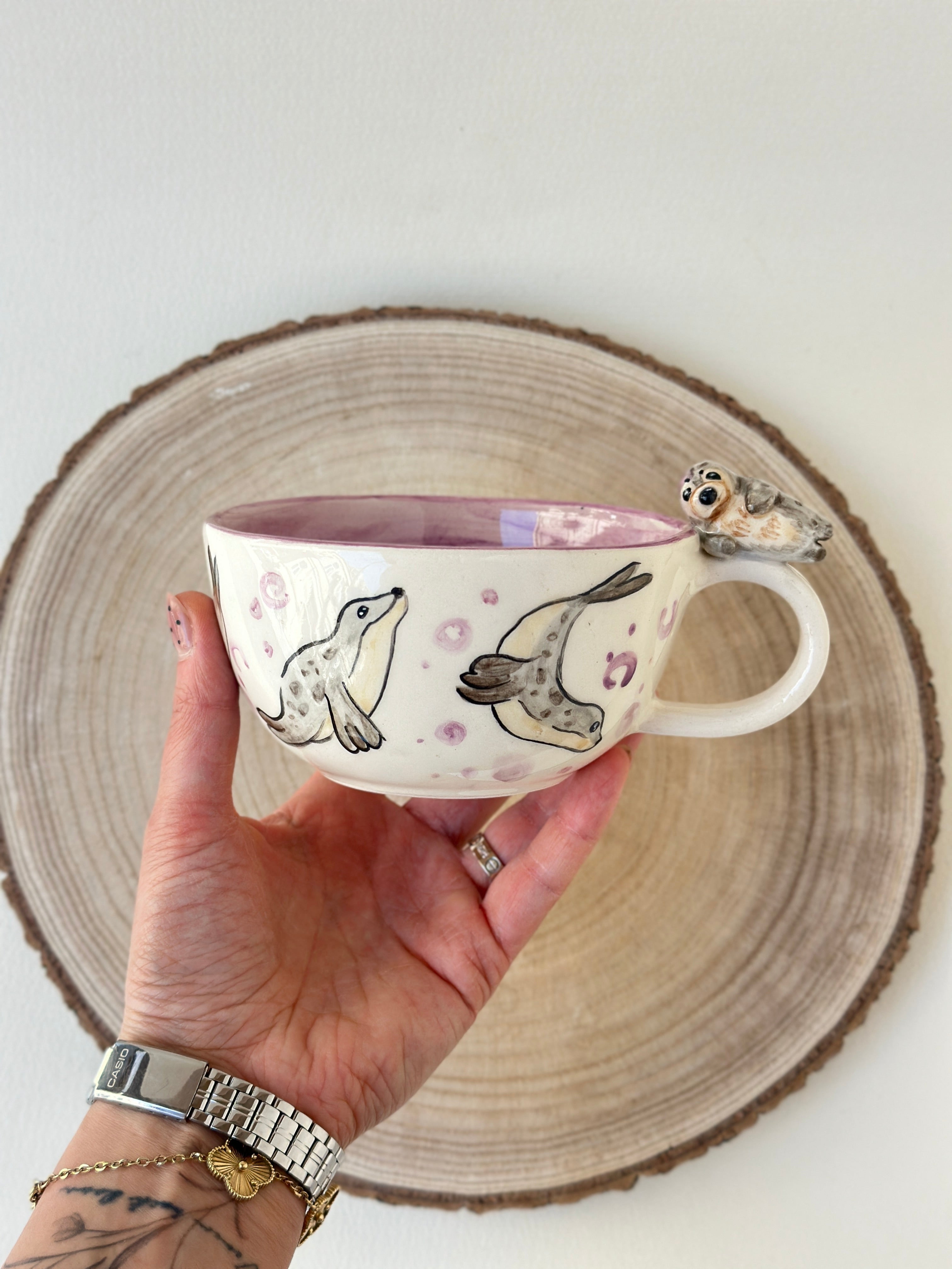Sea otter Handmade mug