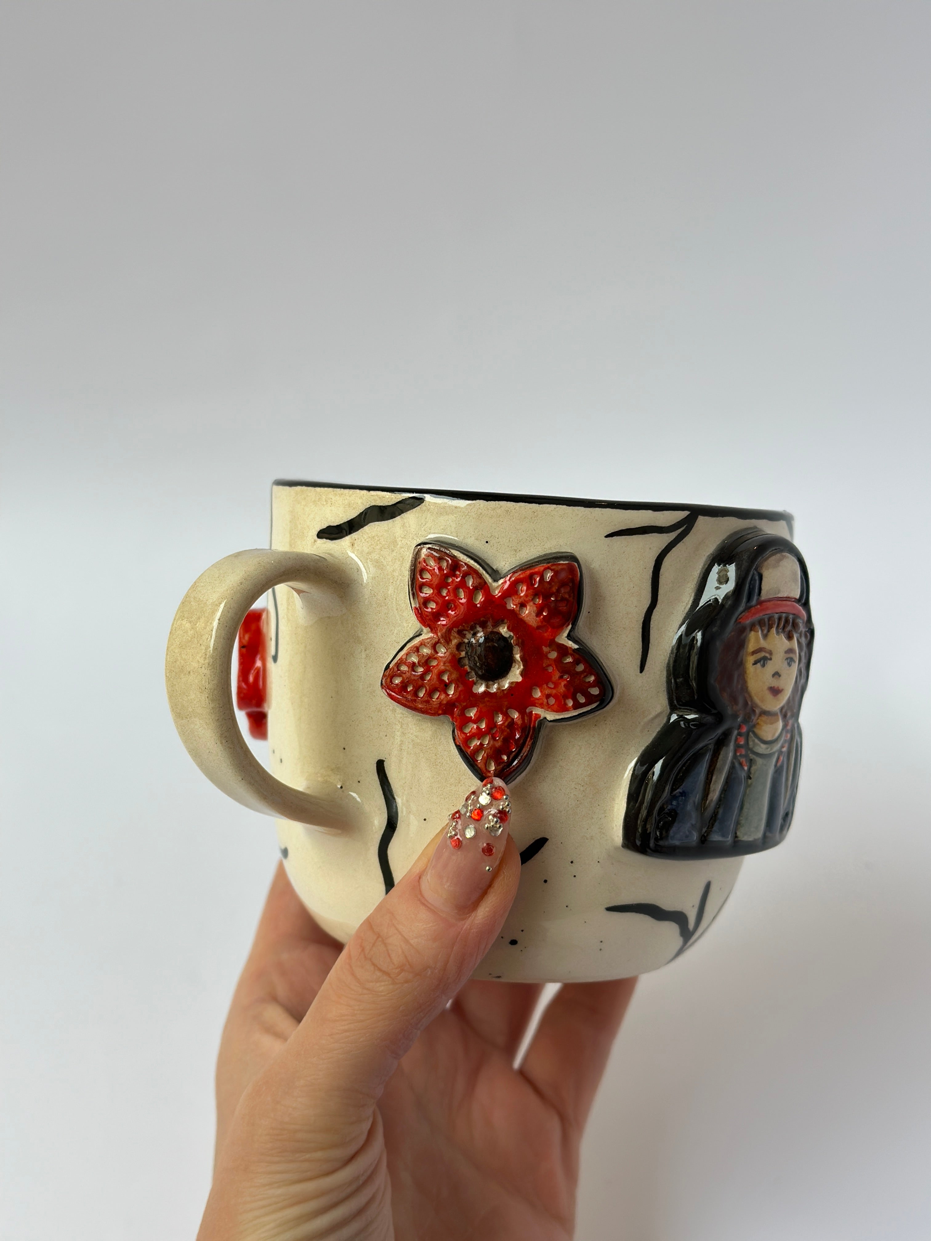 Stranger Things Dustin–Inspired Exclusive Handmade Ceramic Mug