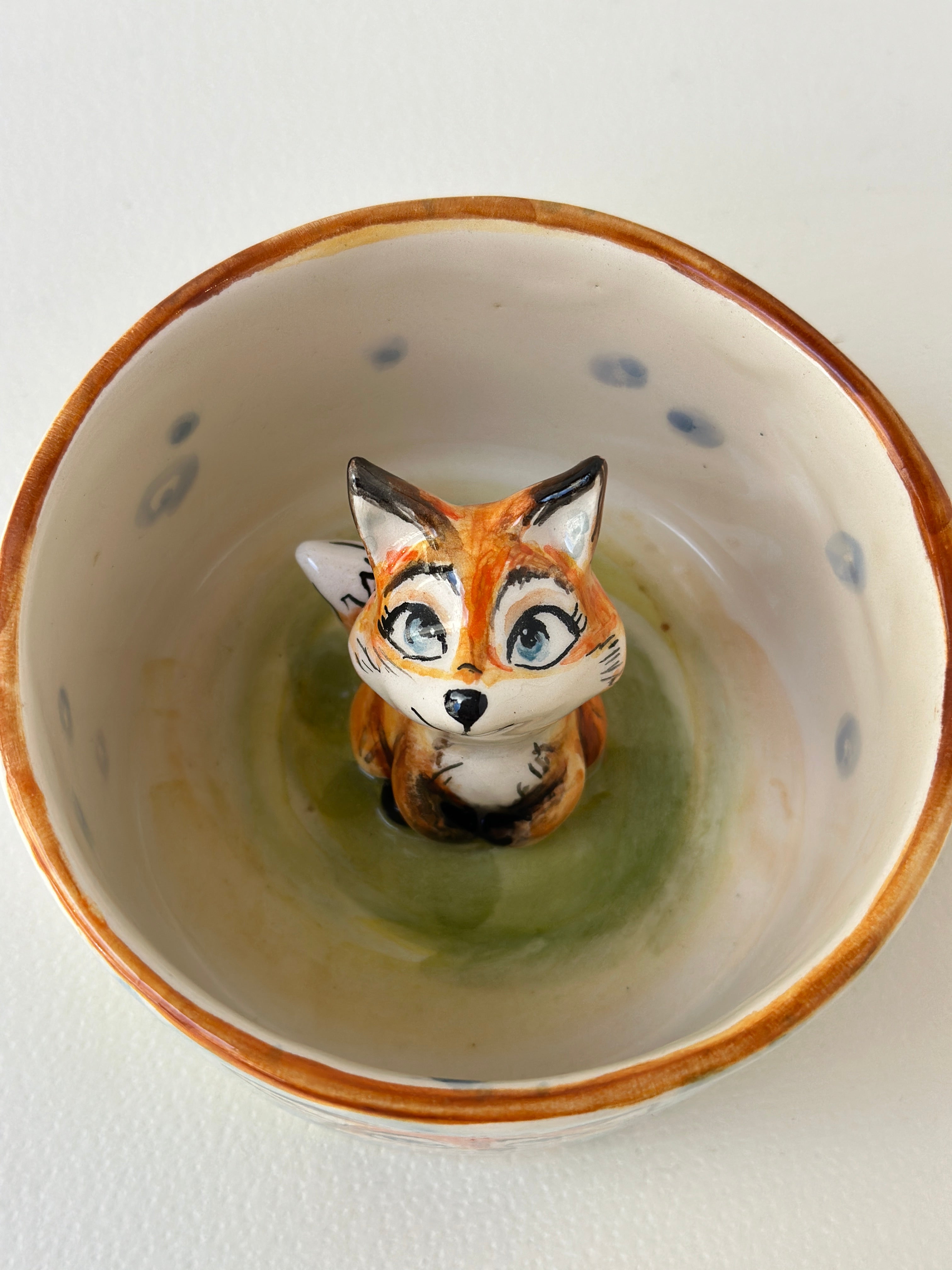 Fox handmade mug