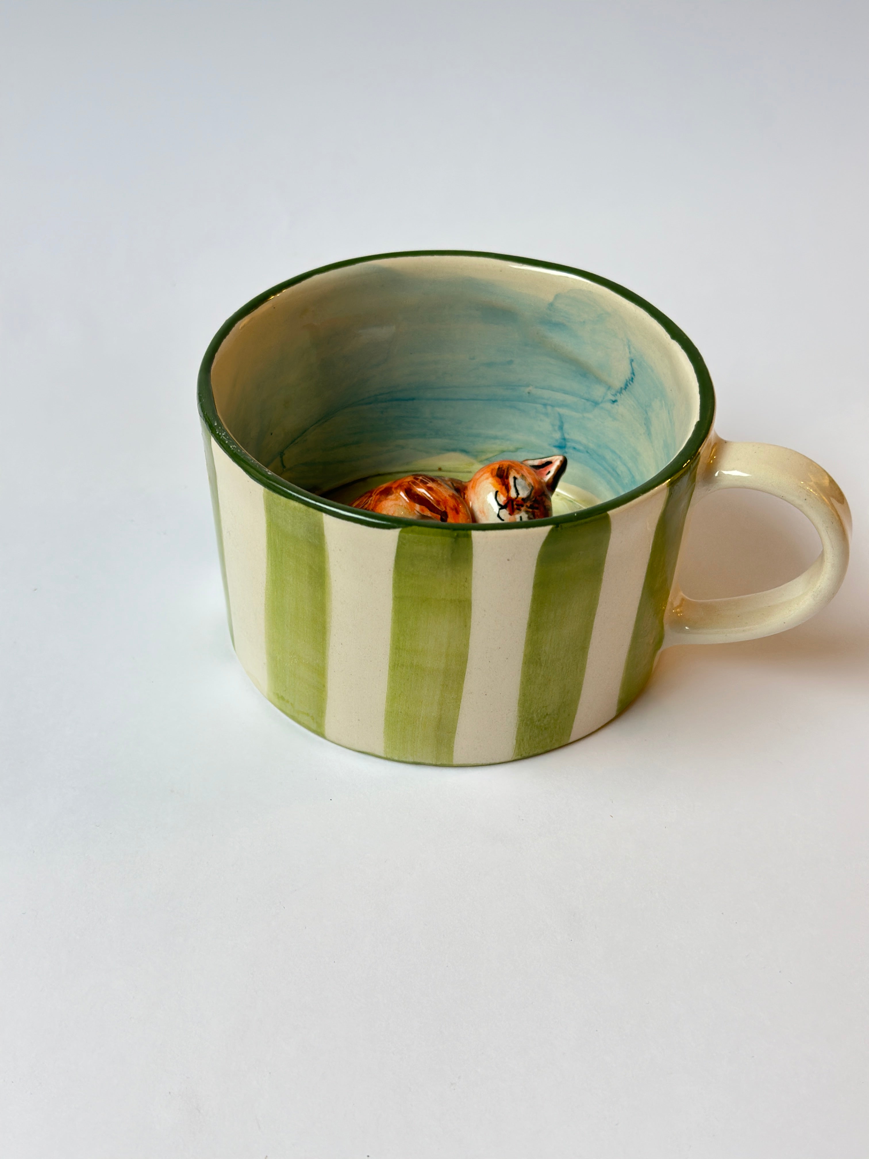 Cat handmade mug