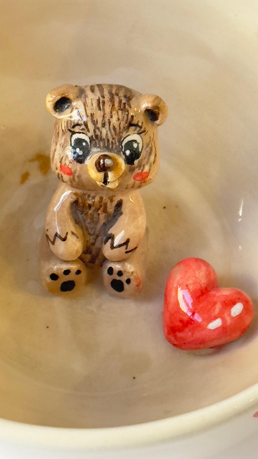 Teddy mug handmade