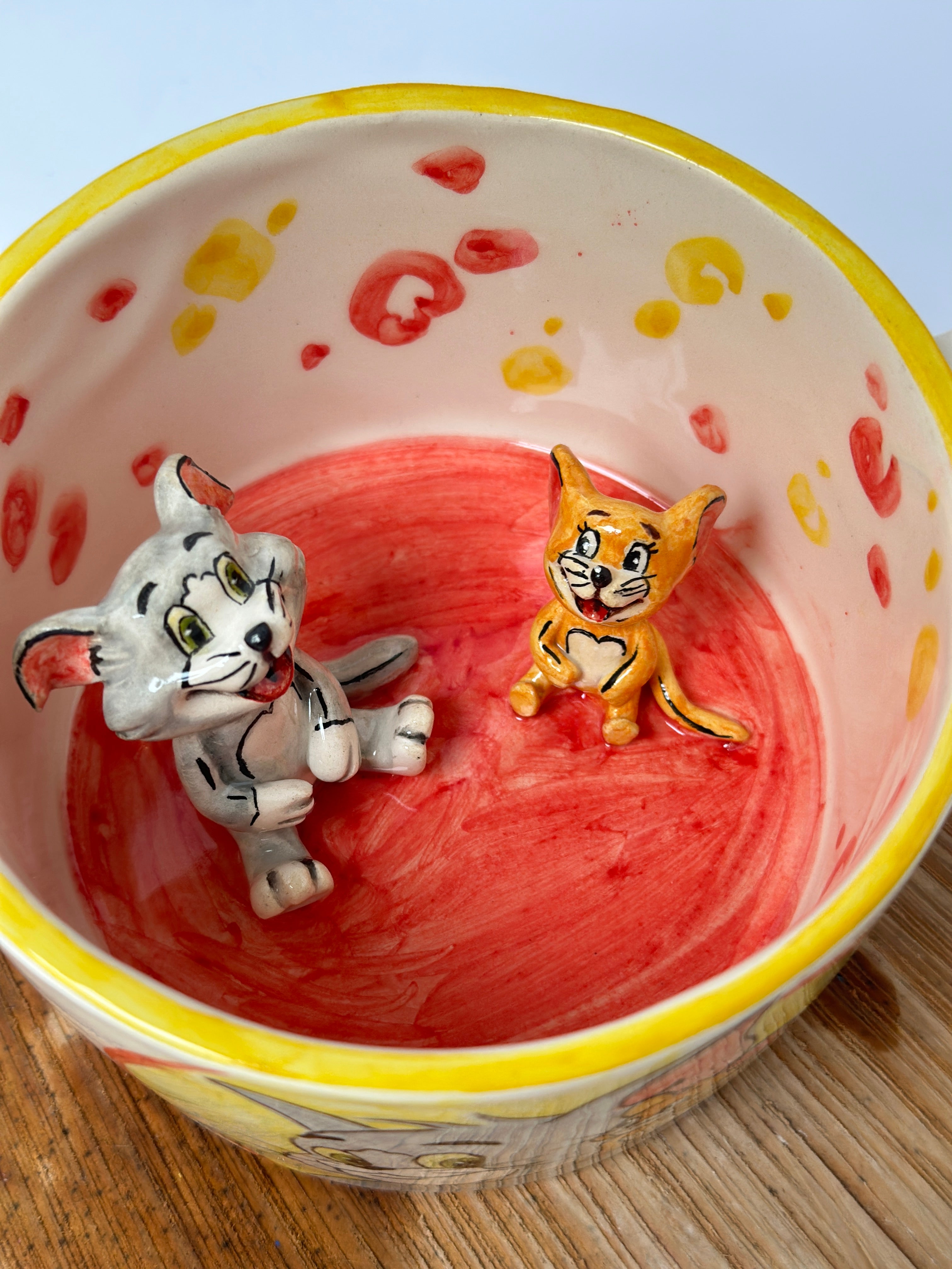 Tom and jerry handmade mug