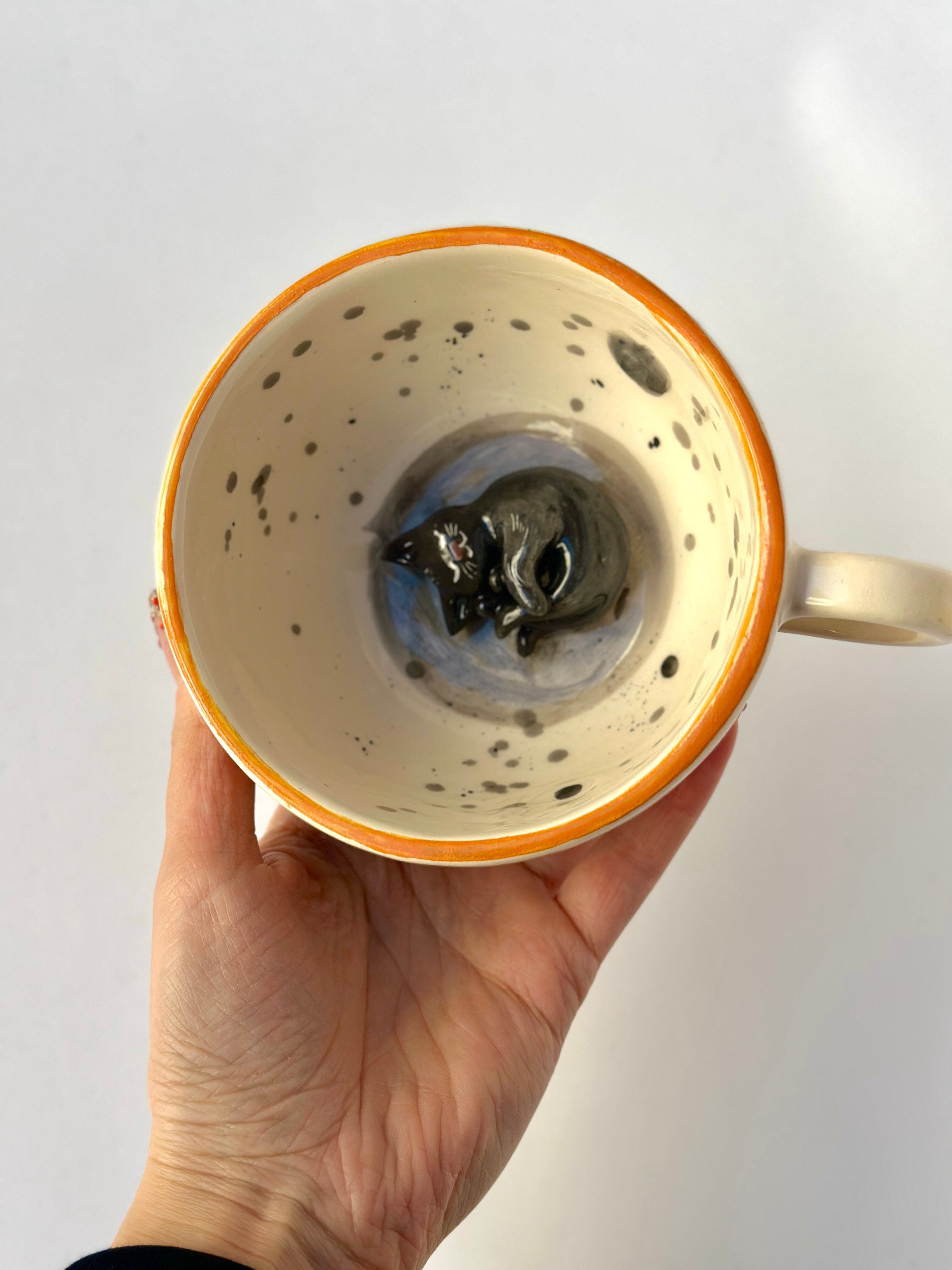 Cat handmade mug😍