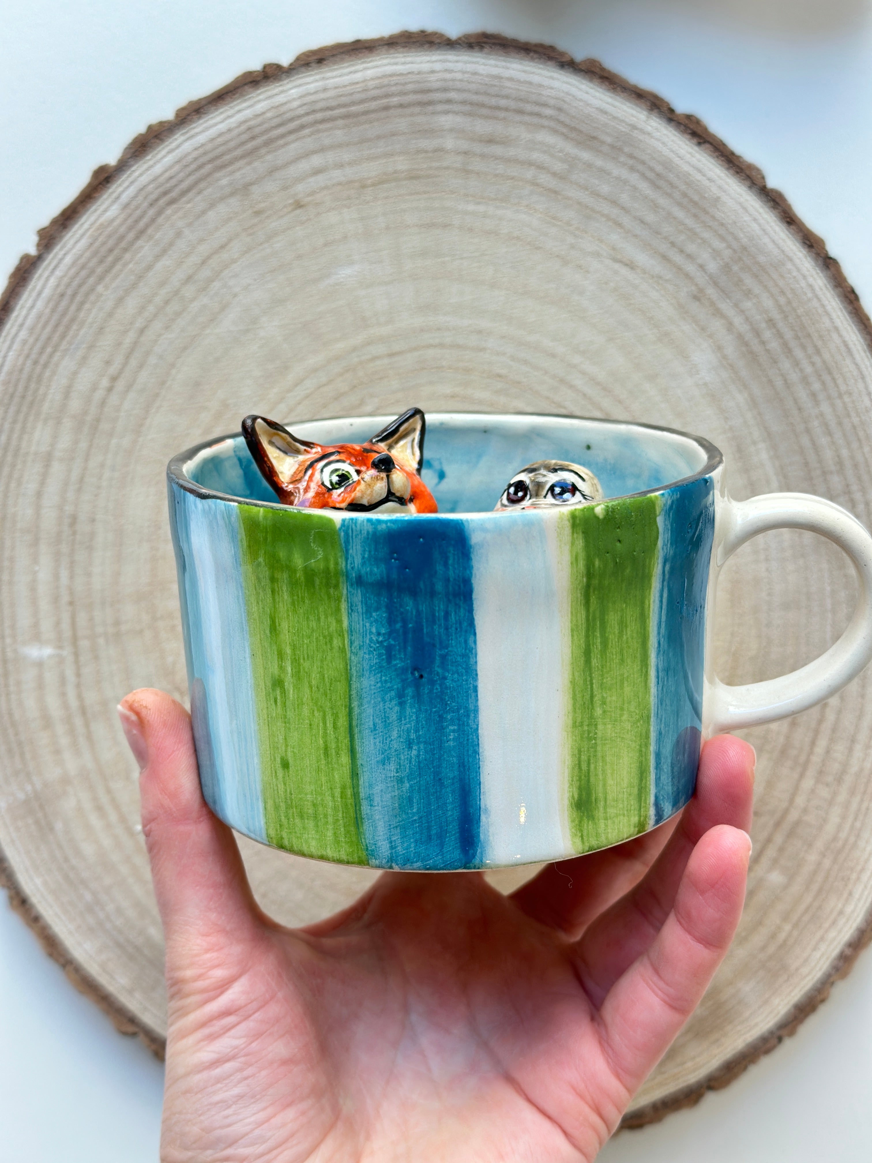 Zootopia Nick and Judy handmade mug