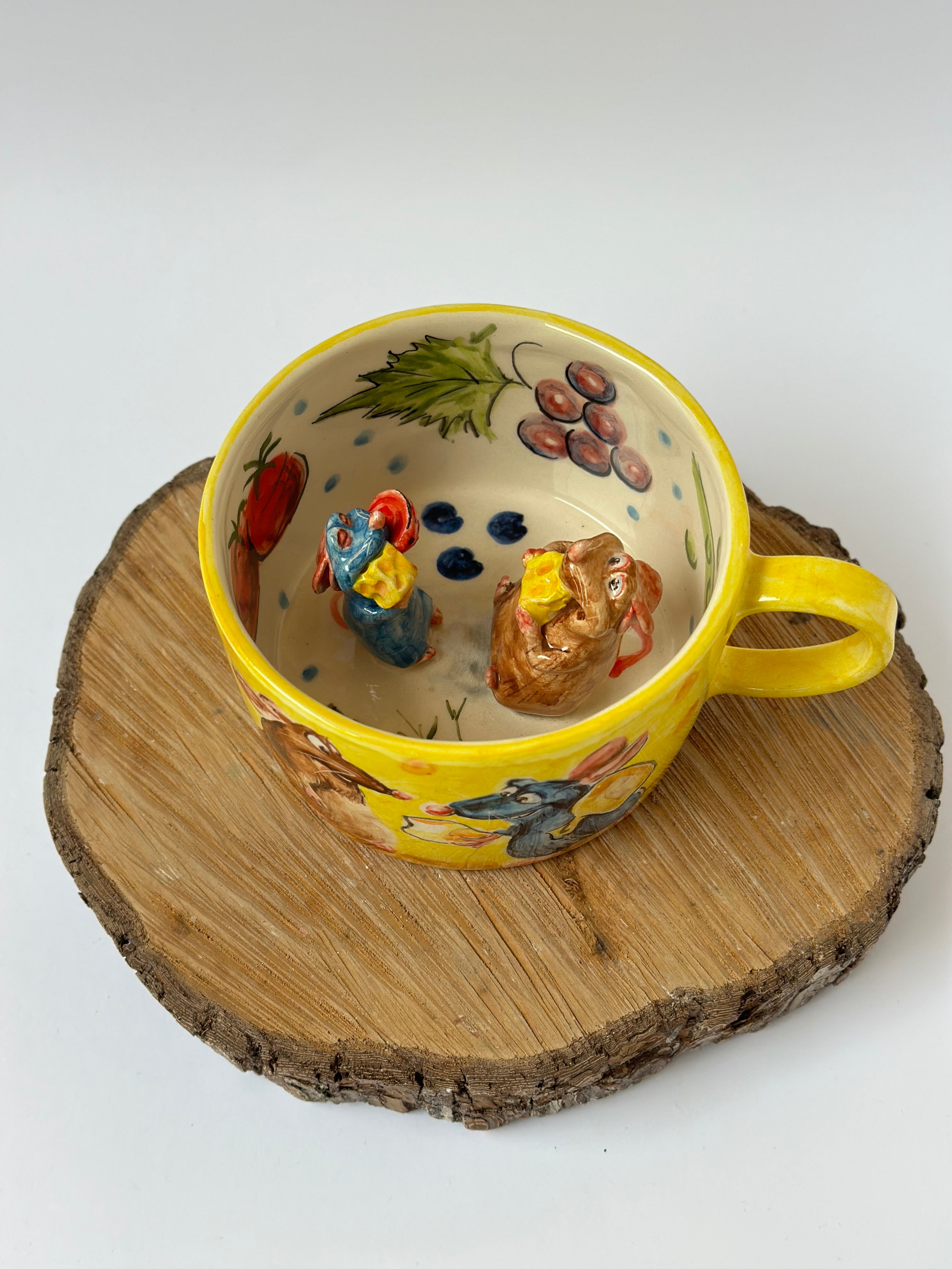 Ratatouille Emily and Remy handmade mug