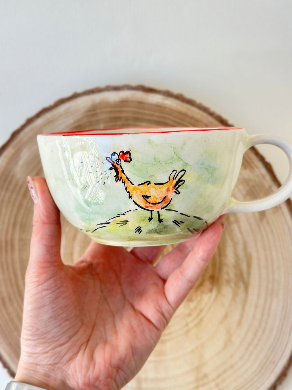 Handmade ceramic mug