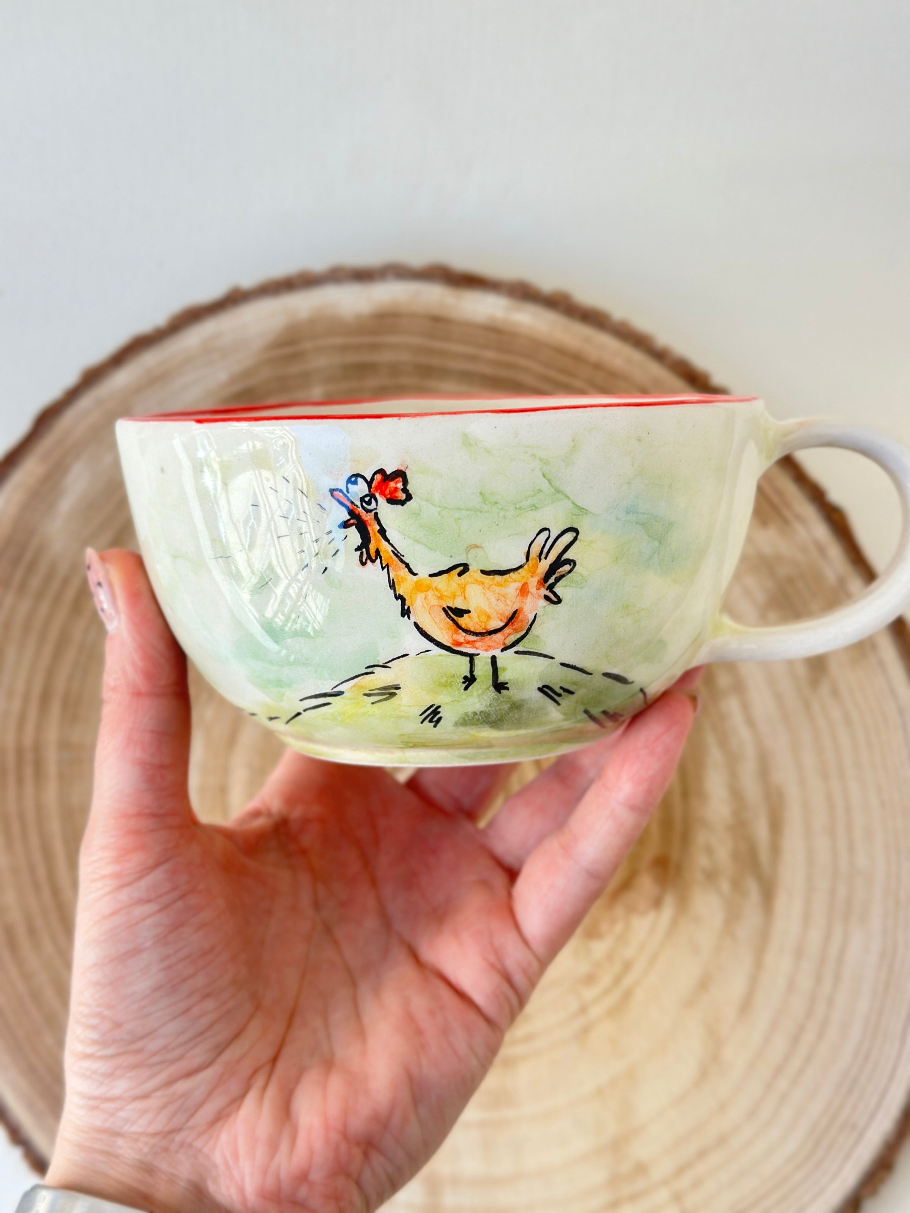 Handmade ceramic mug