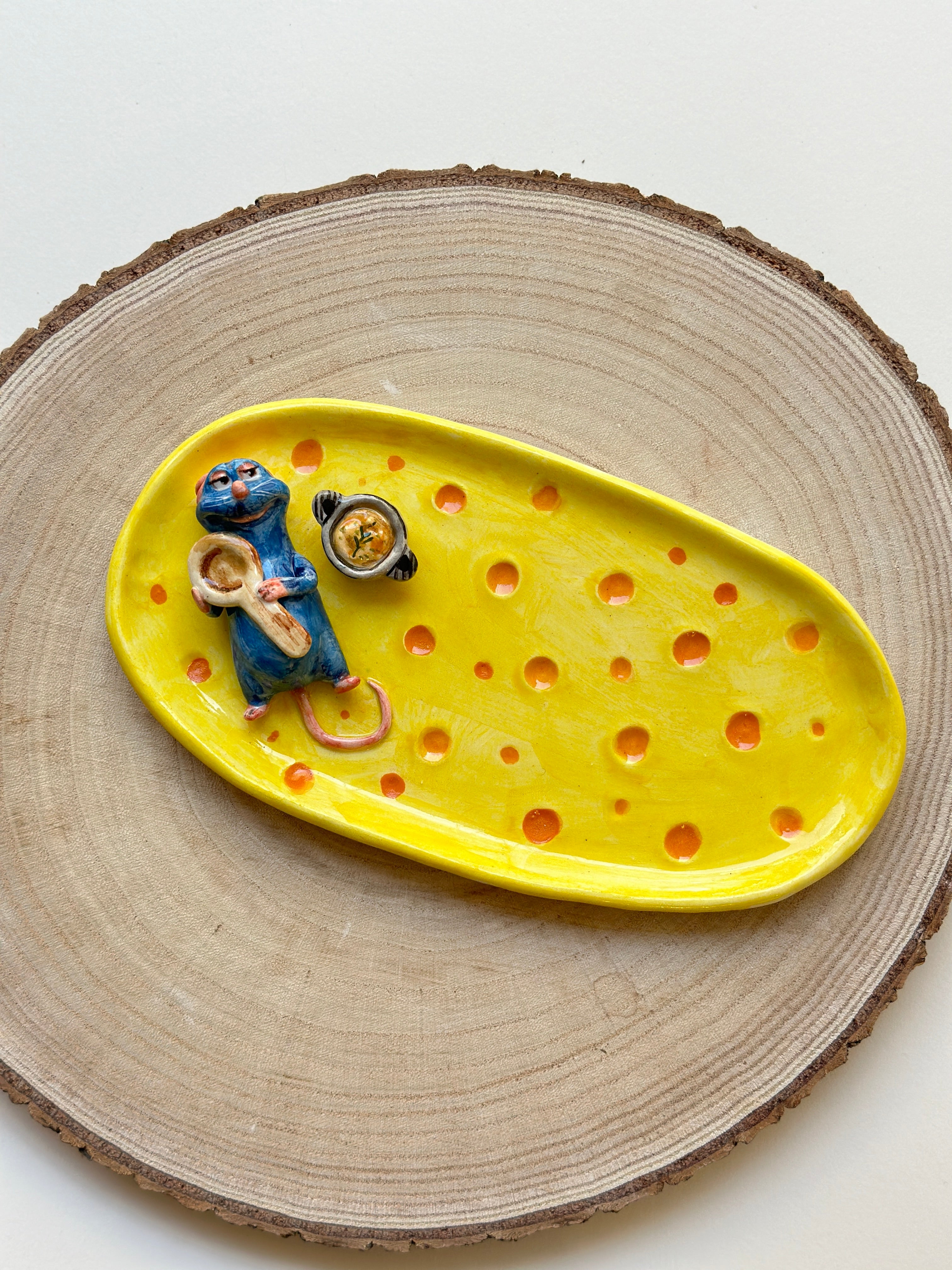 Ratatouille handmade plate (20x11)