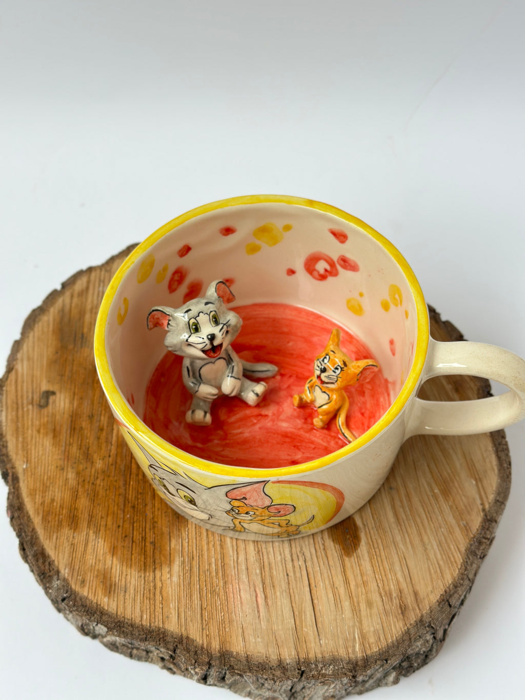 Tom and jerry handmade mug