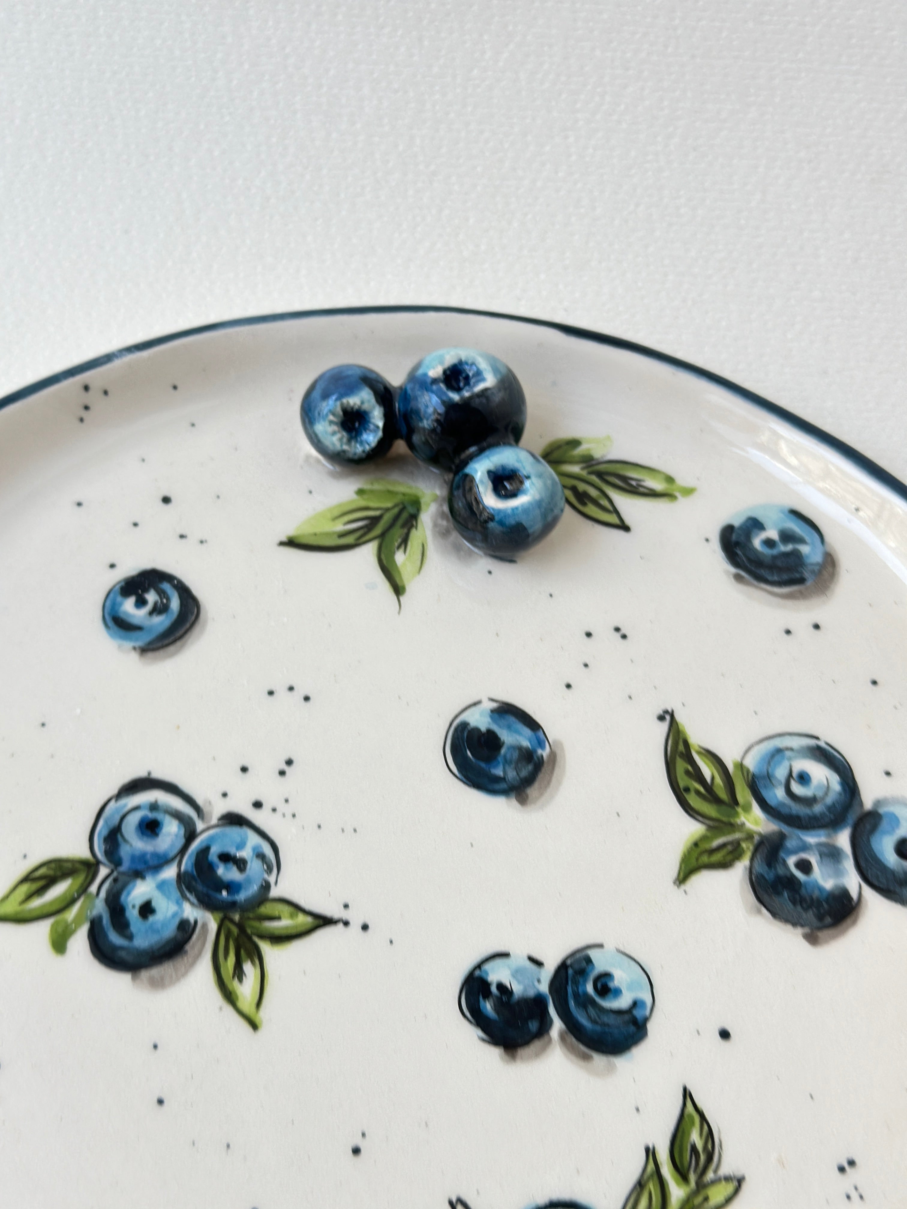 Handmade plate blueberry🫐