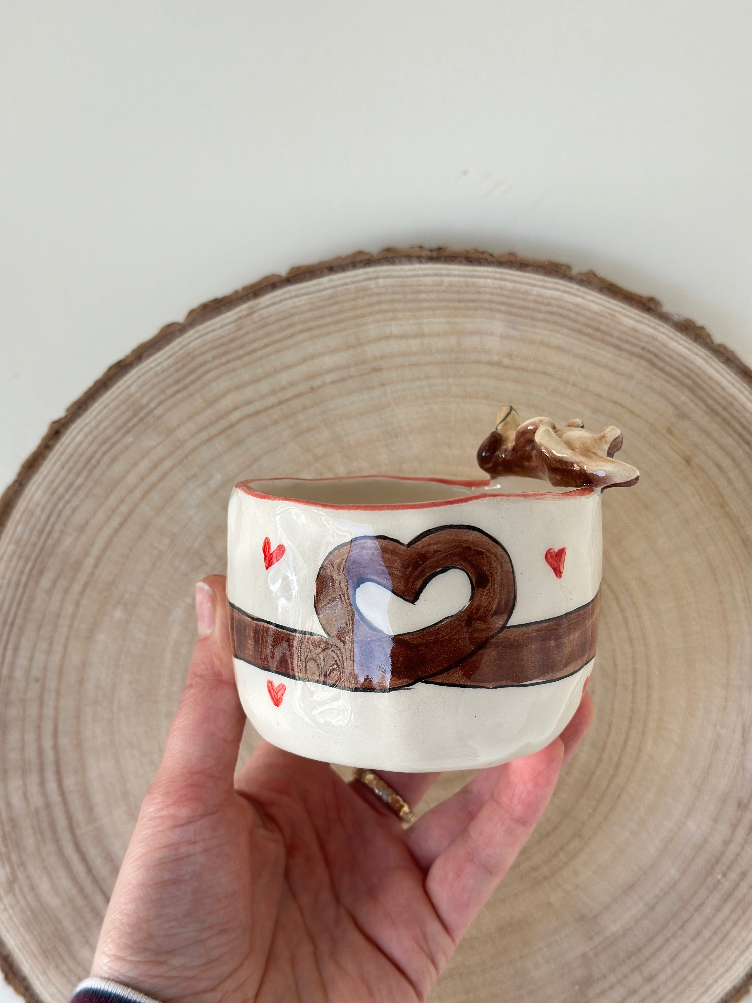 Dachshund handmade cup