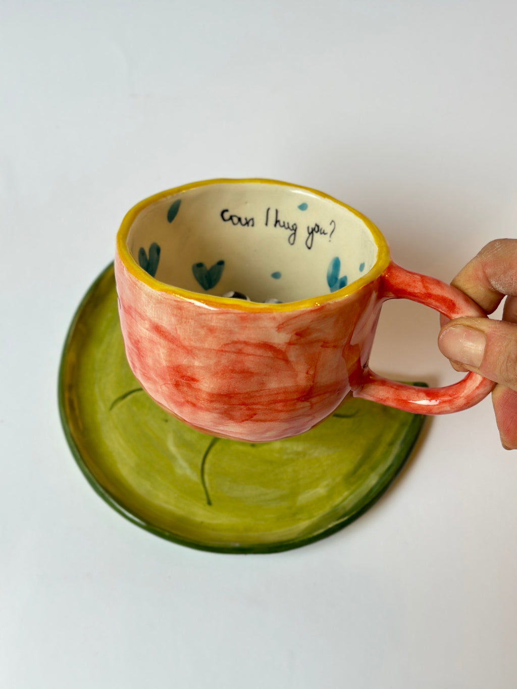 Frog handmade mug