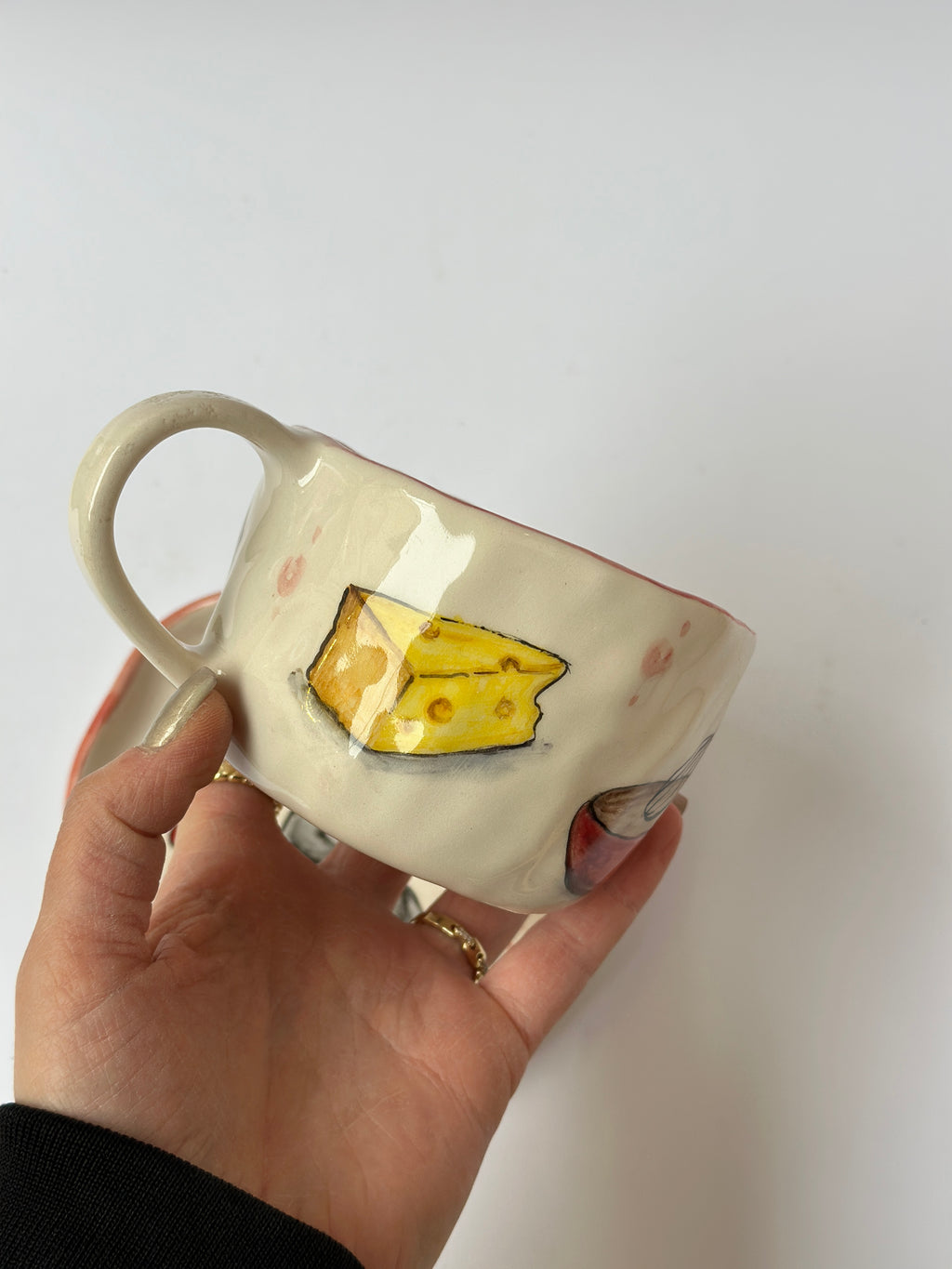 Ratatouille handmade mug and plate