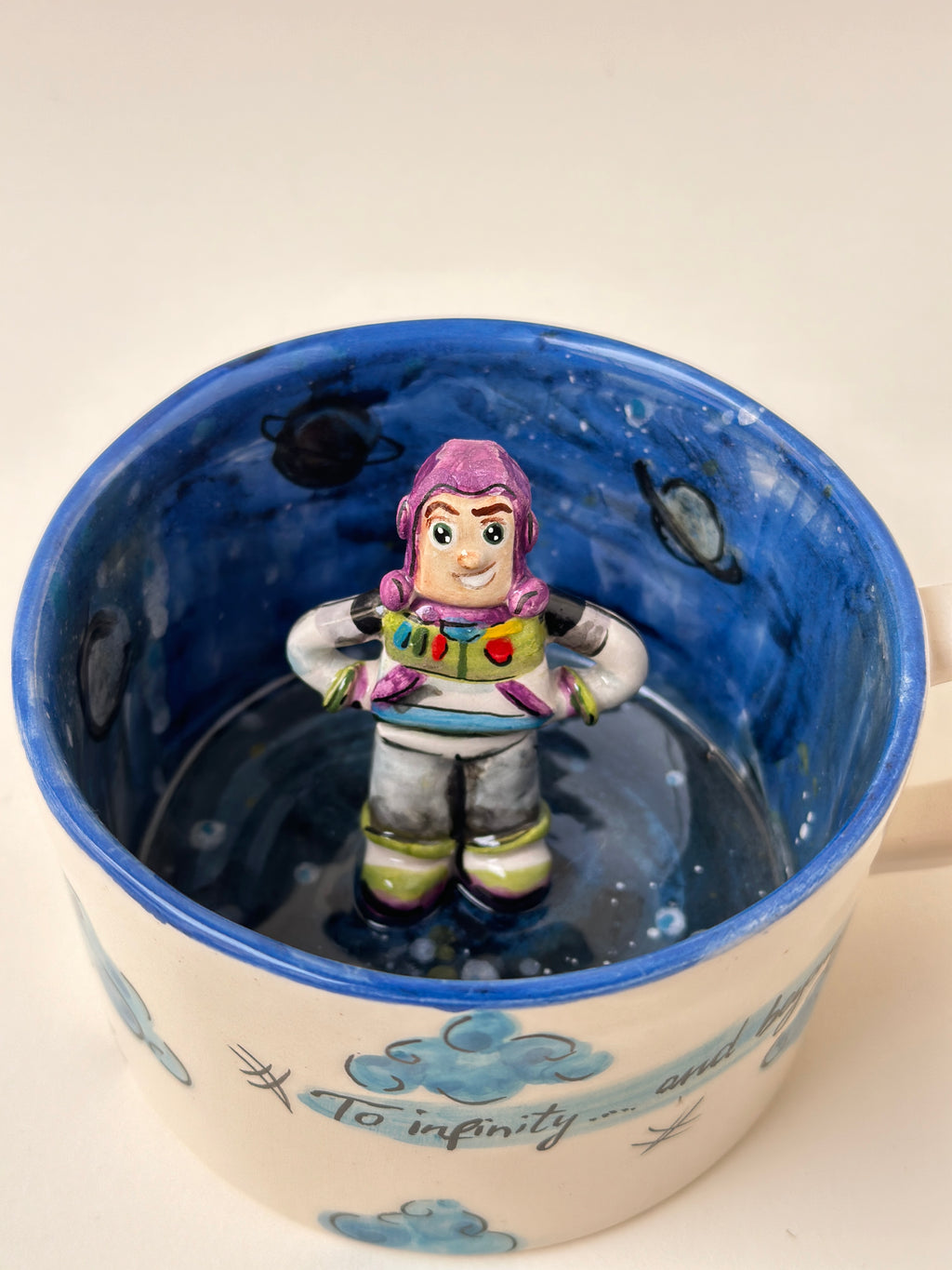 Toy Store “Buzz” handmade mug