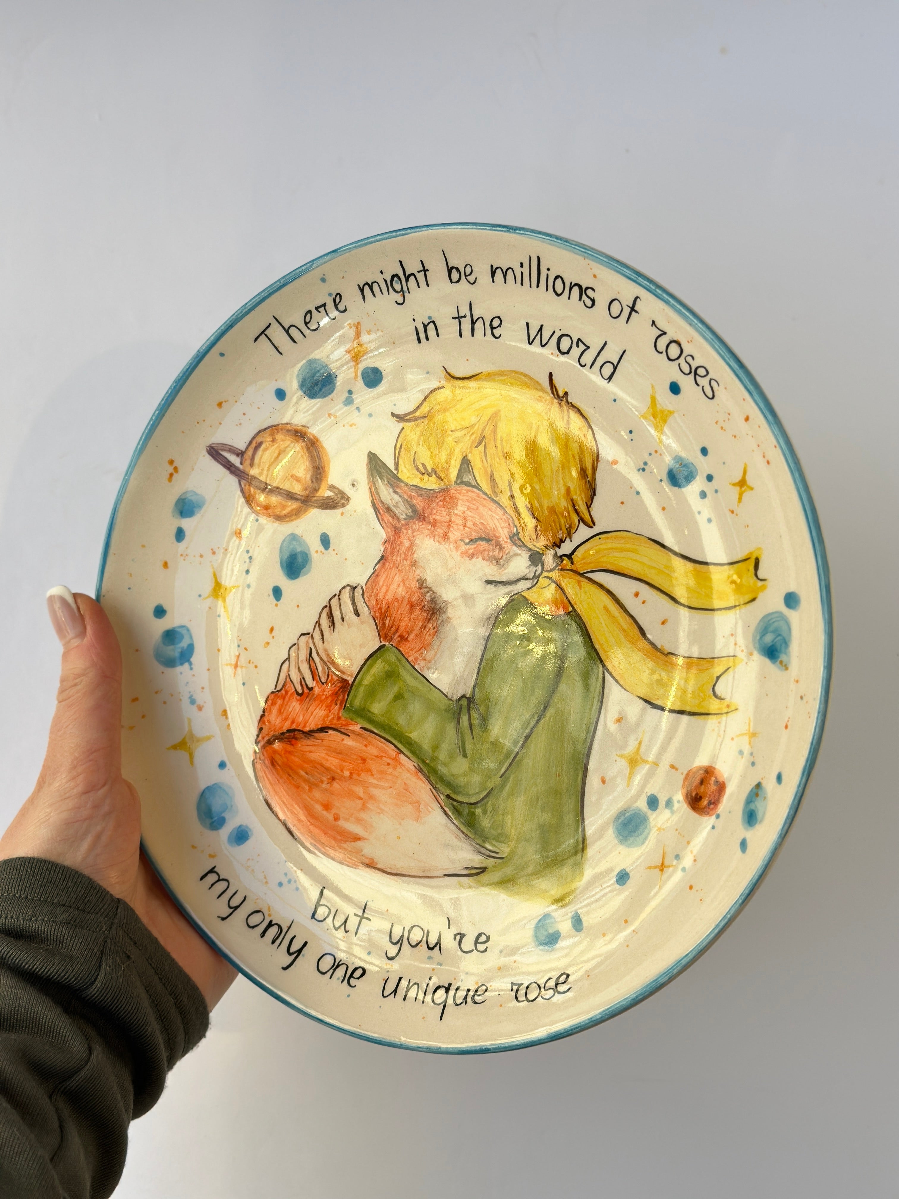 Little Prince handmade plate