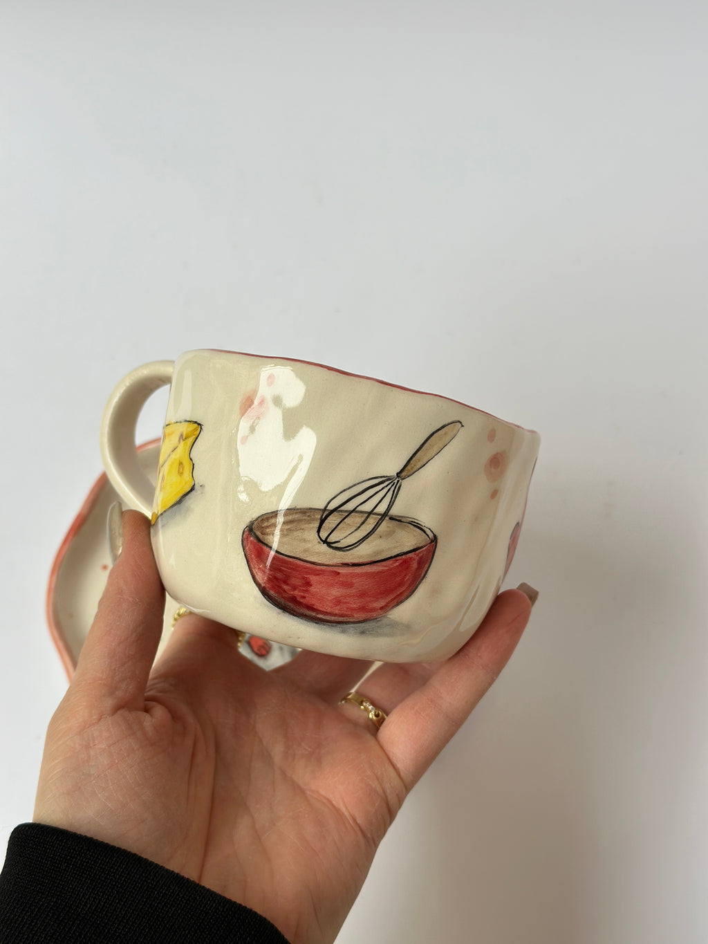Ratatouille handmade mug and plate