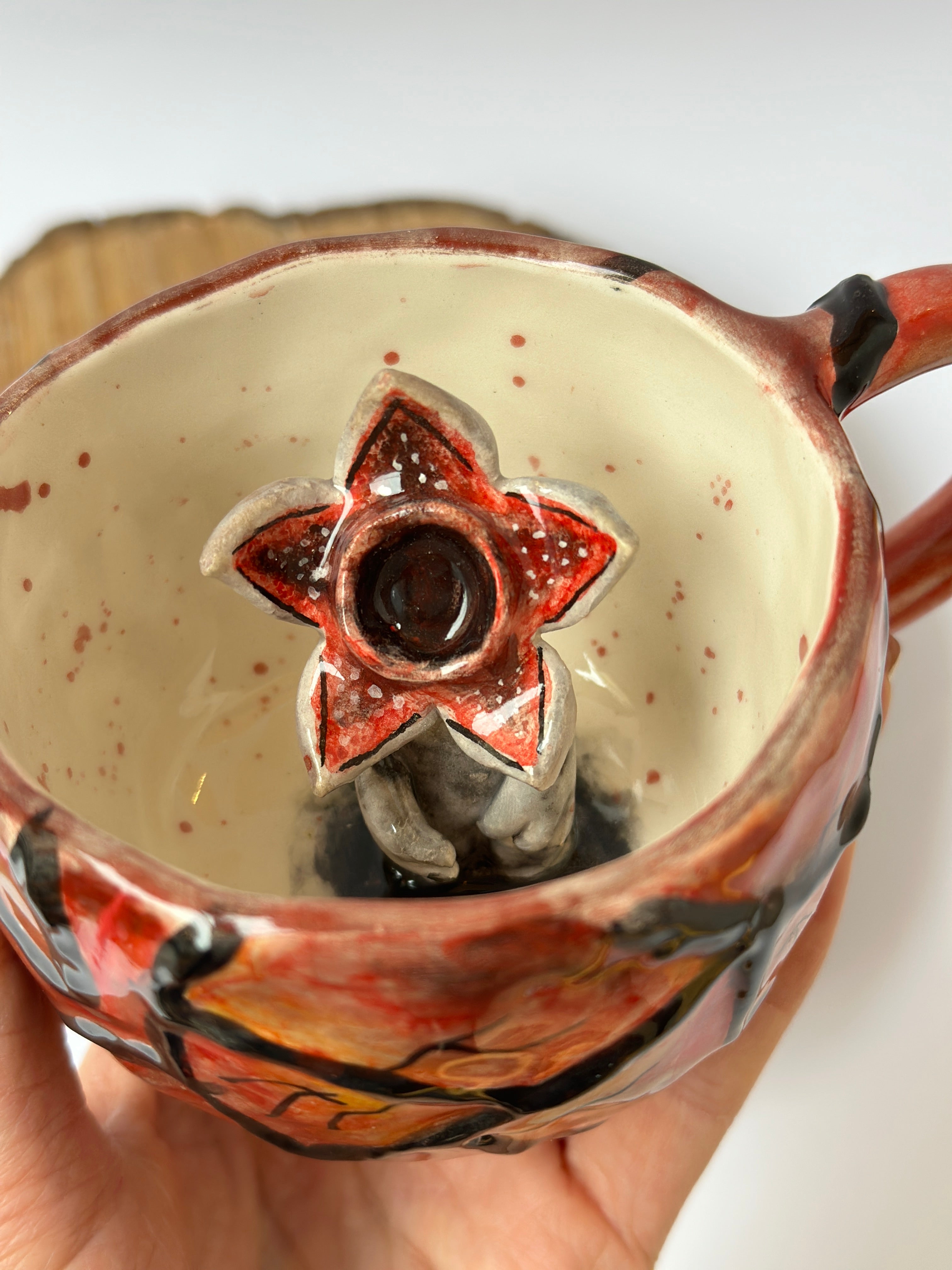 Stranger things Dragon handmade mug
