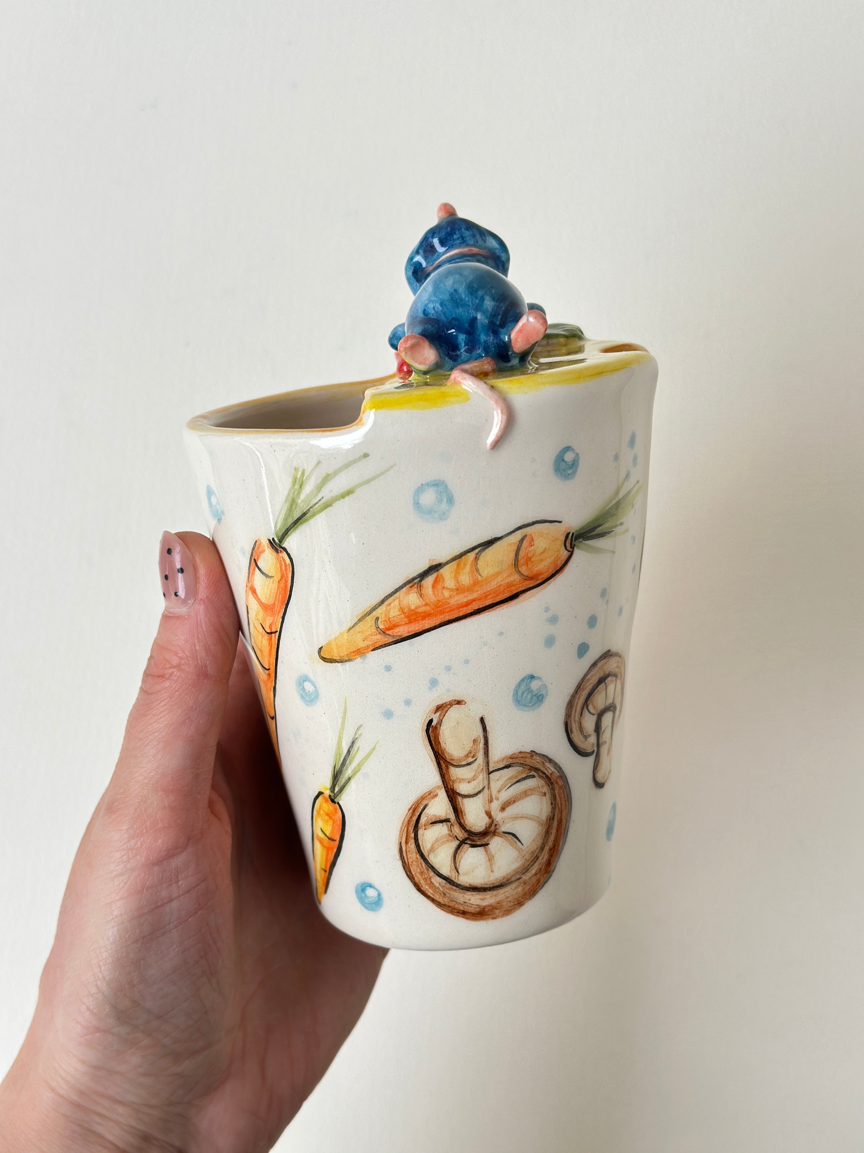 Ratatouille Remy handmade takeaway mug
