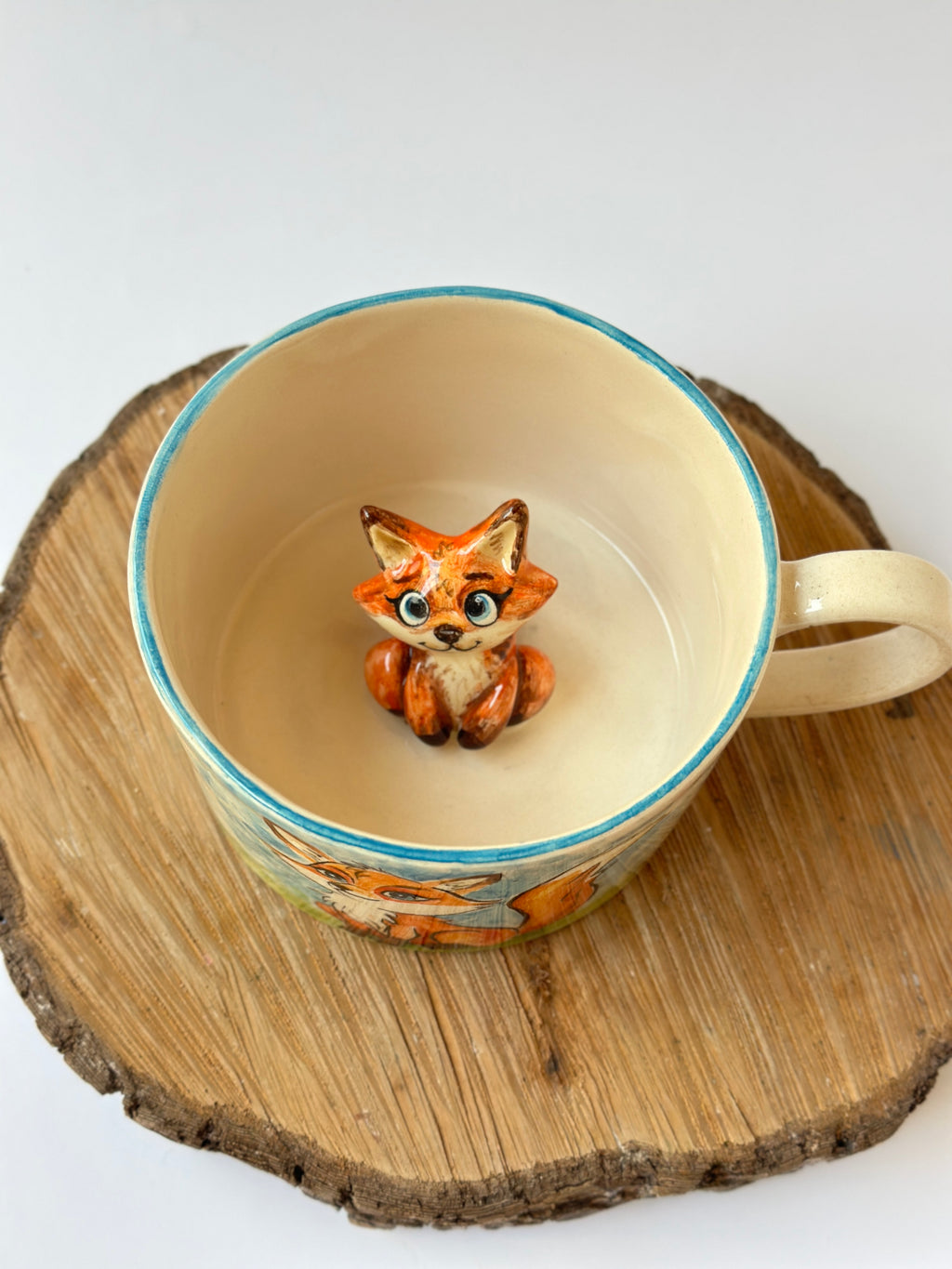 Fox handmade mug