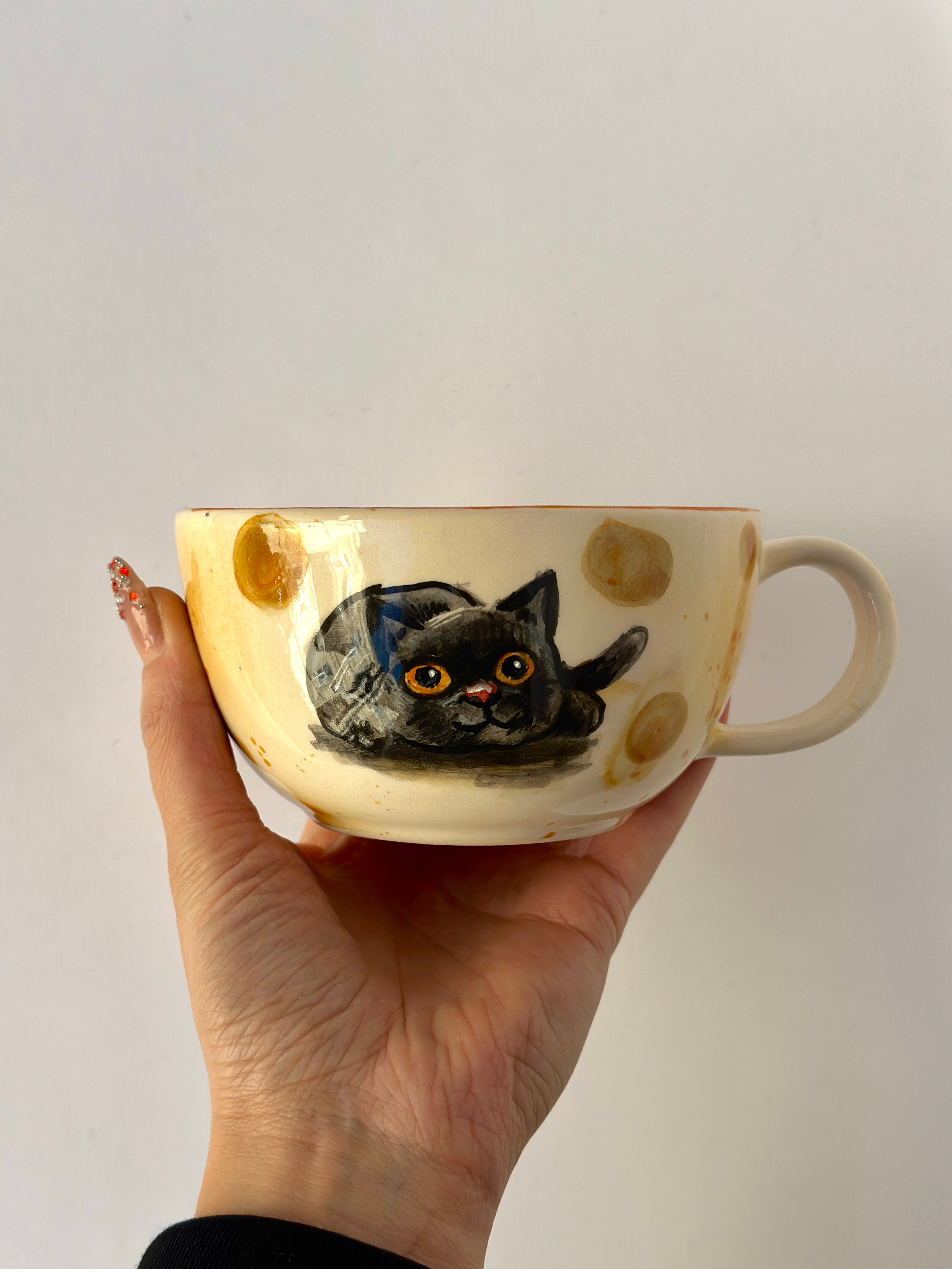 Cat handmade mug😍
