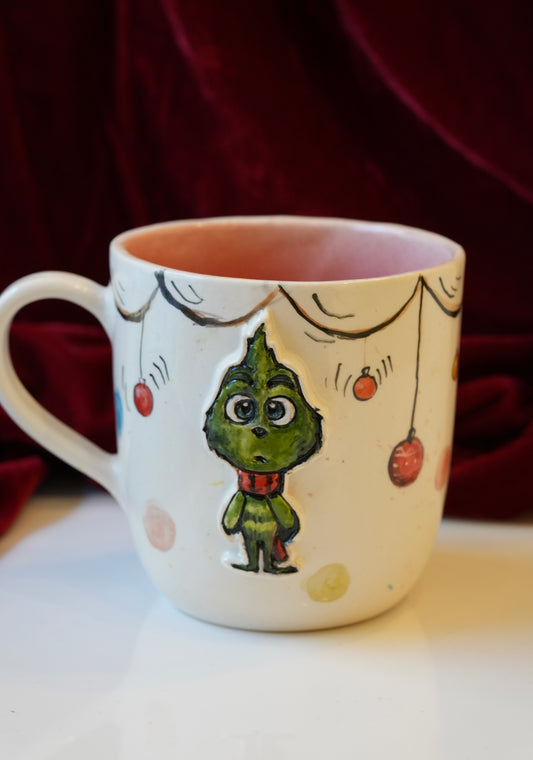 Grinch handmade mug