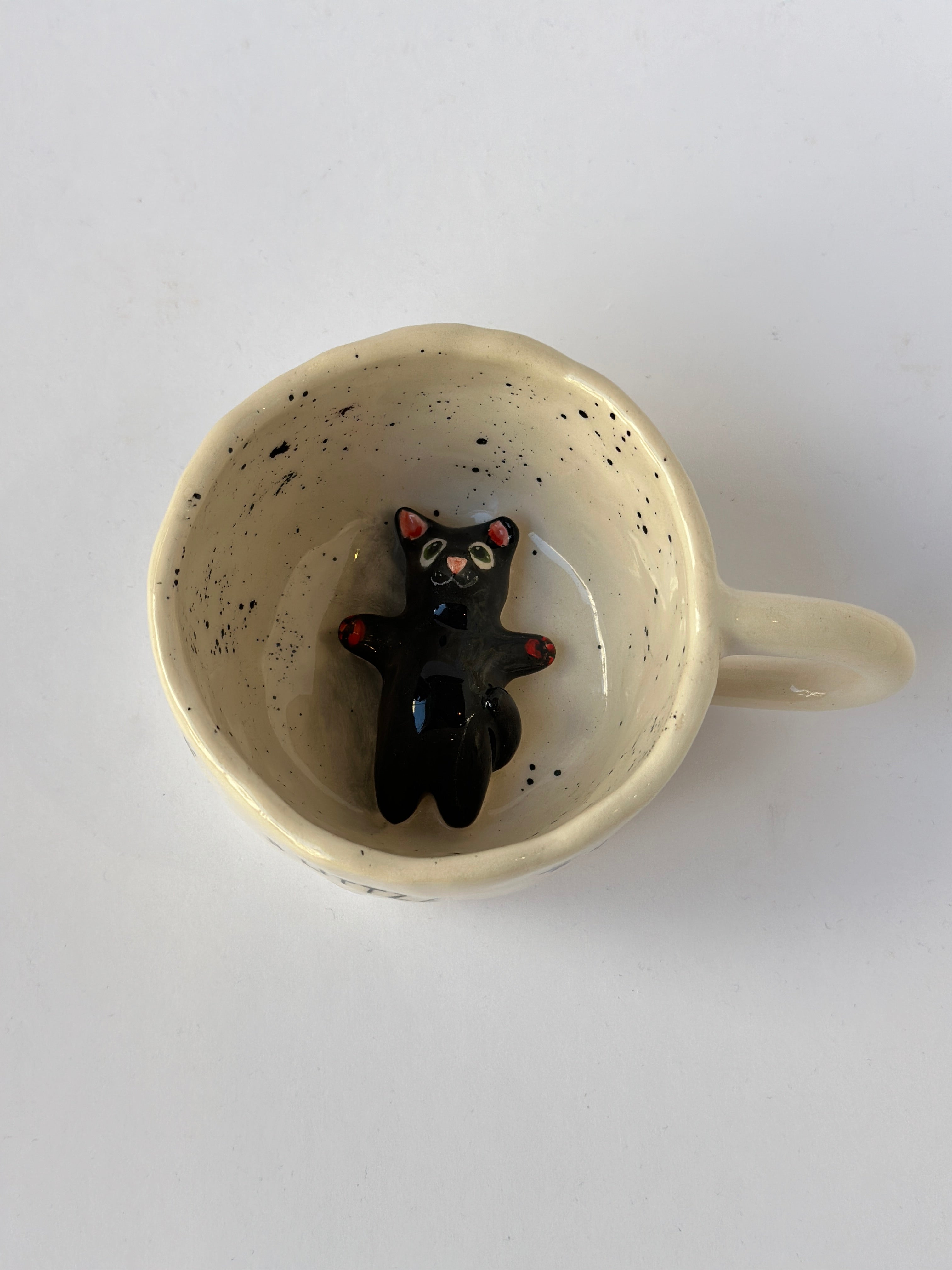 Cat mug  handmade