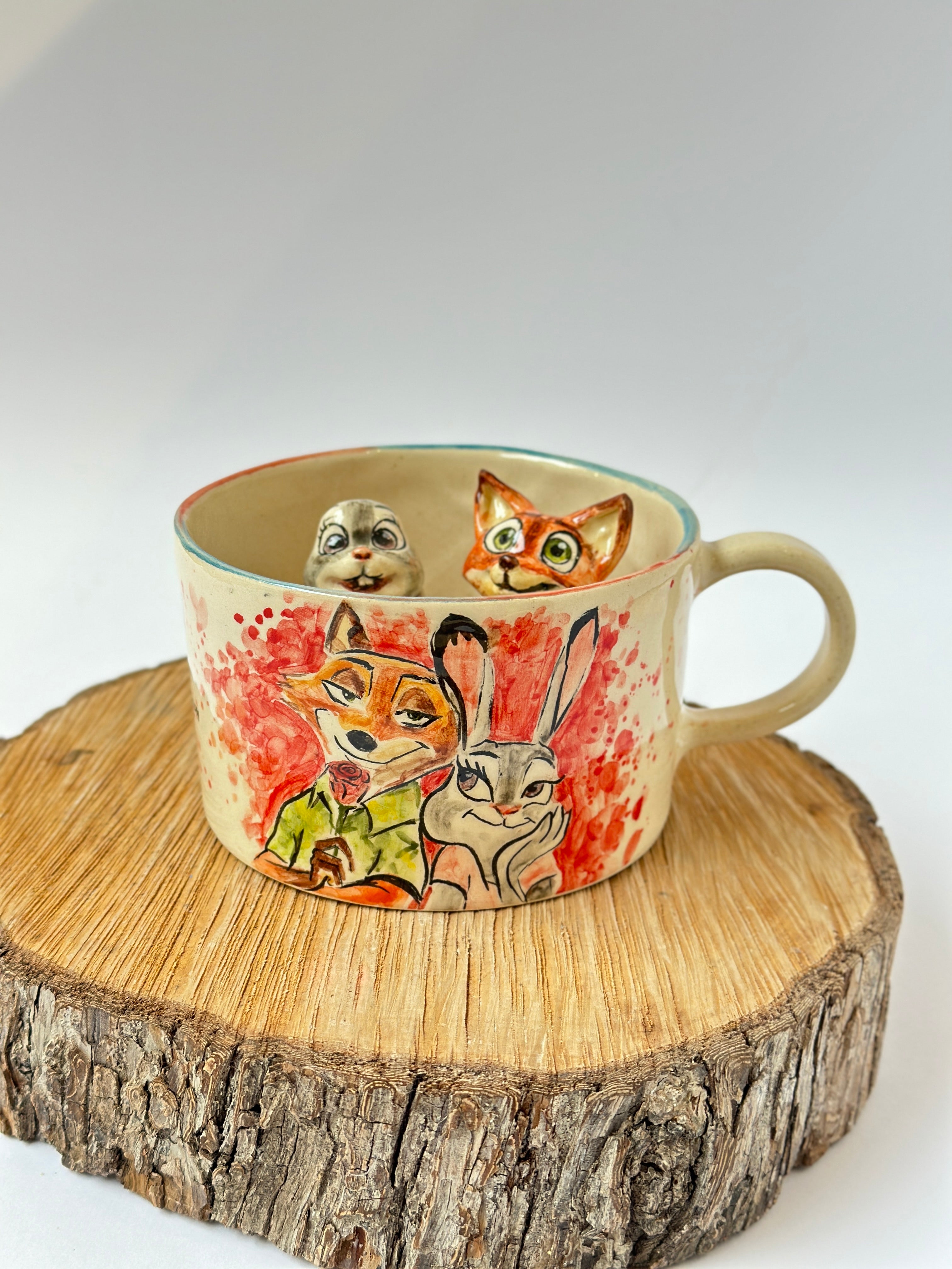 Zootopia Nick and Judy handmade mug