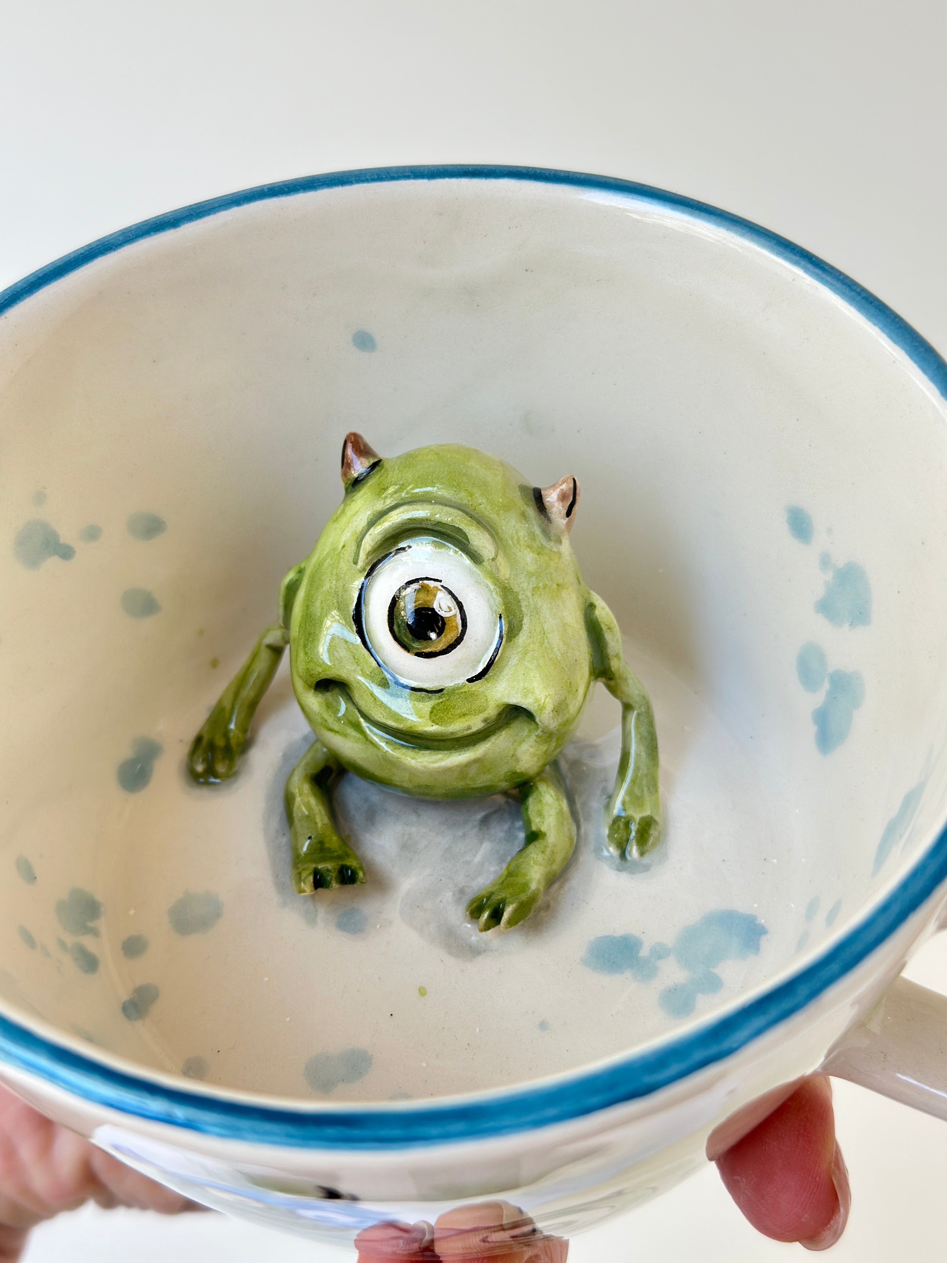 One eye handmade mug
