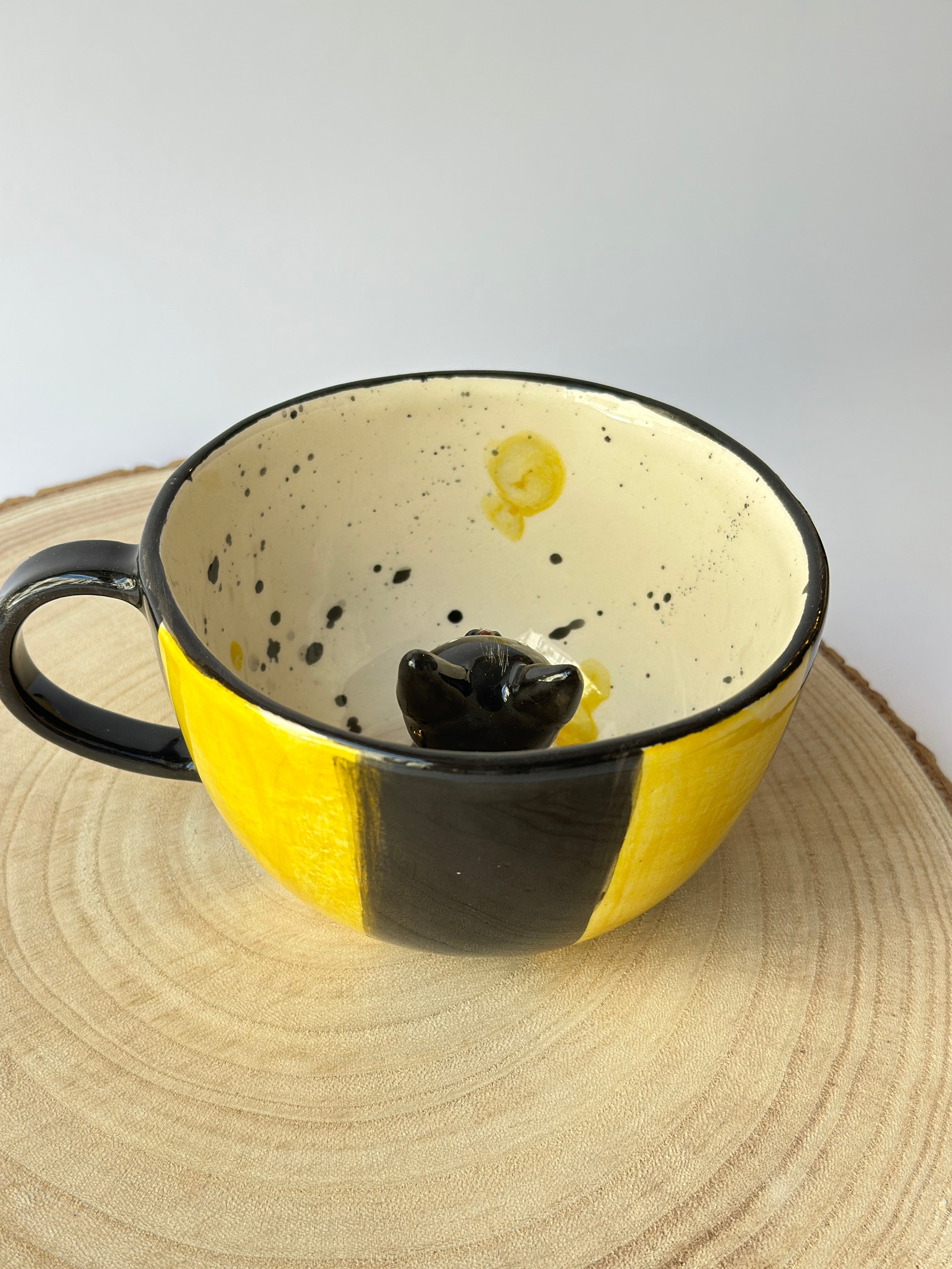 Cat handmade mug