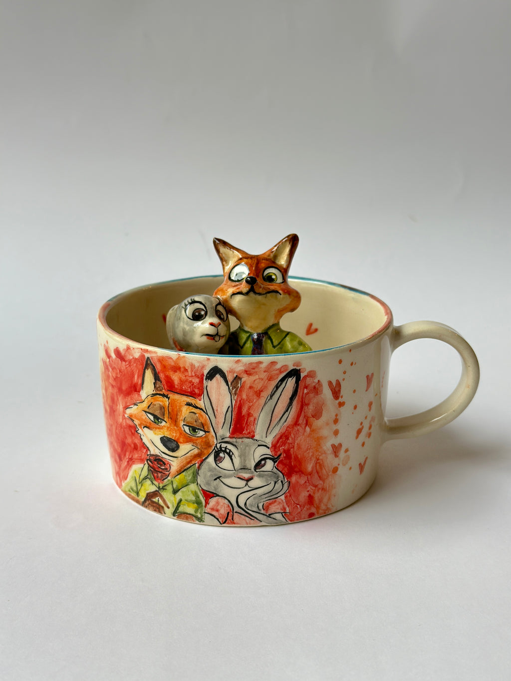 Zootopia Nick and Judy handmade mug