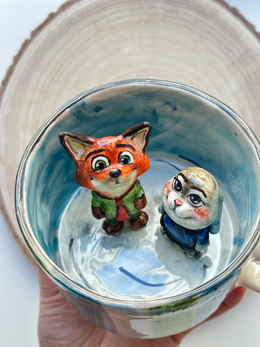 Zootopia Nick and Judy handmade mug