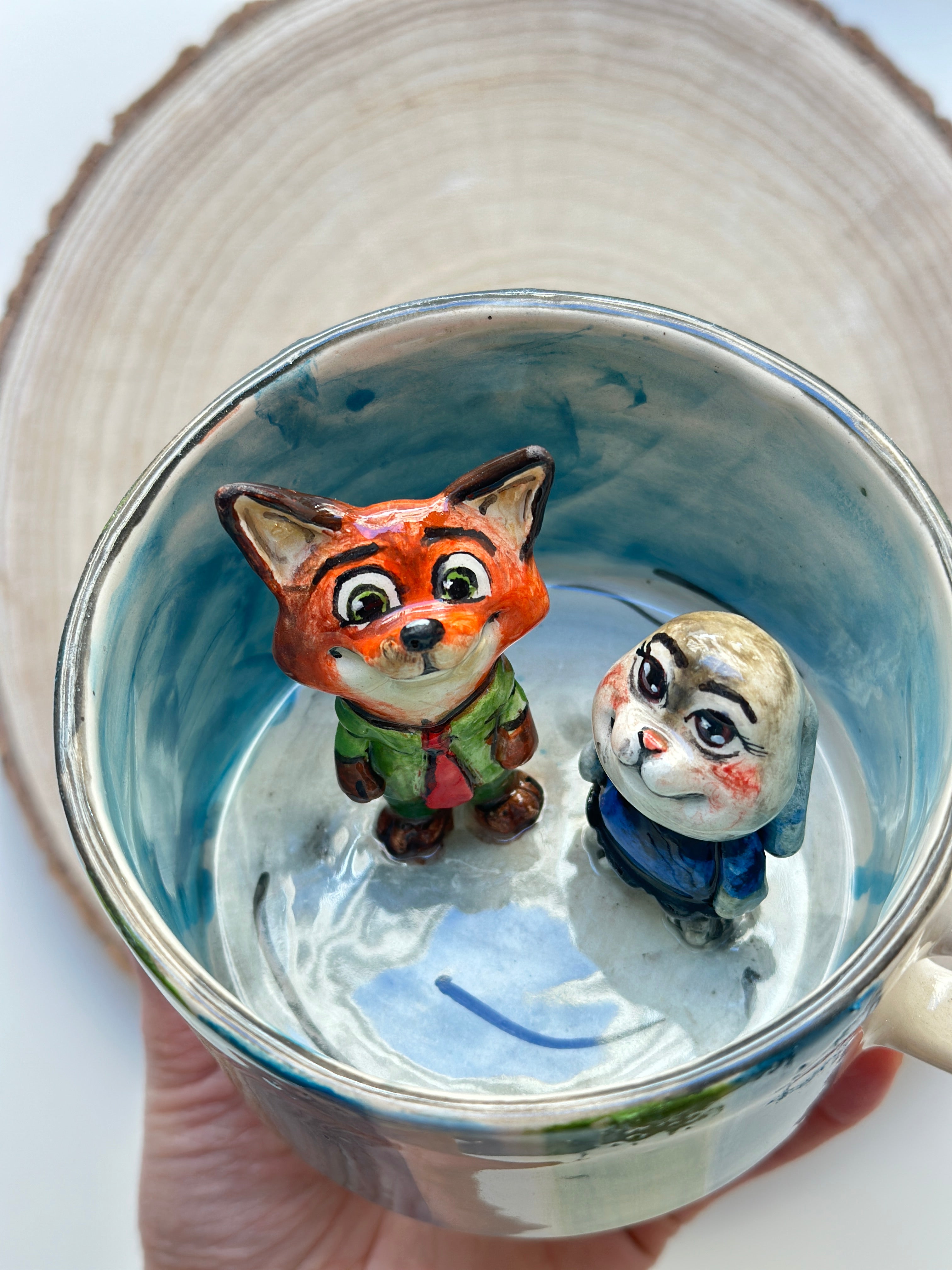 Zootopia Nick and Judy handmade mug