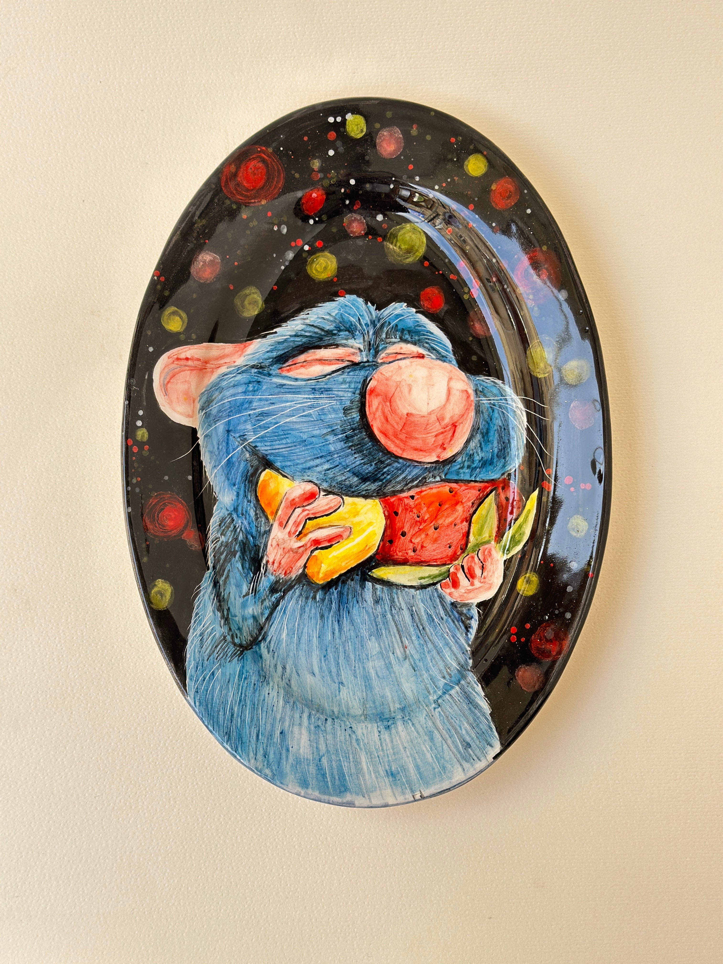 Little Chef handmade big plate (28x18)