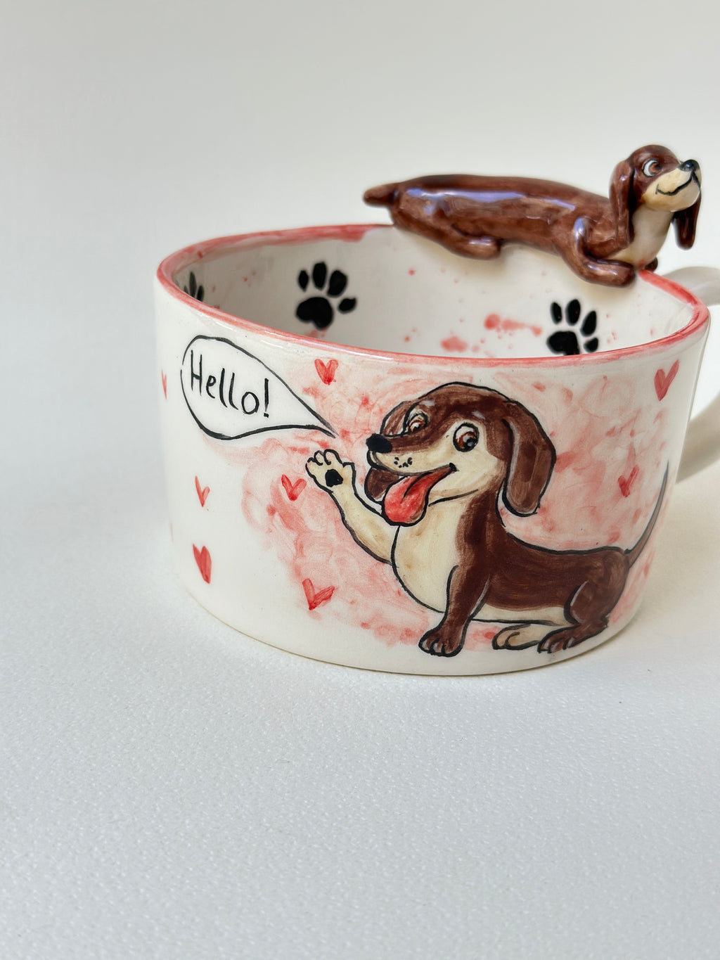Dachshund handmade mug