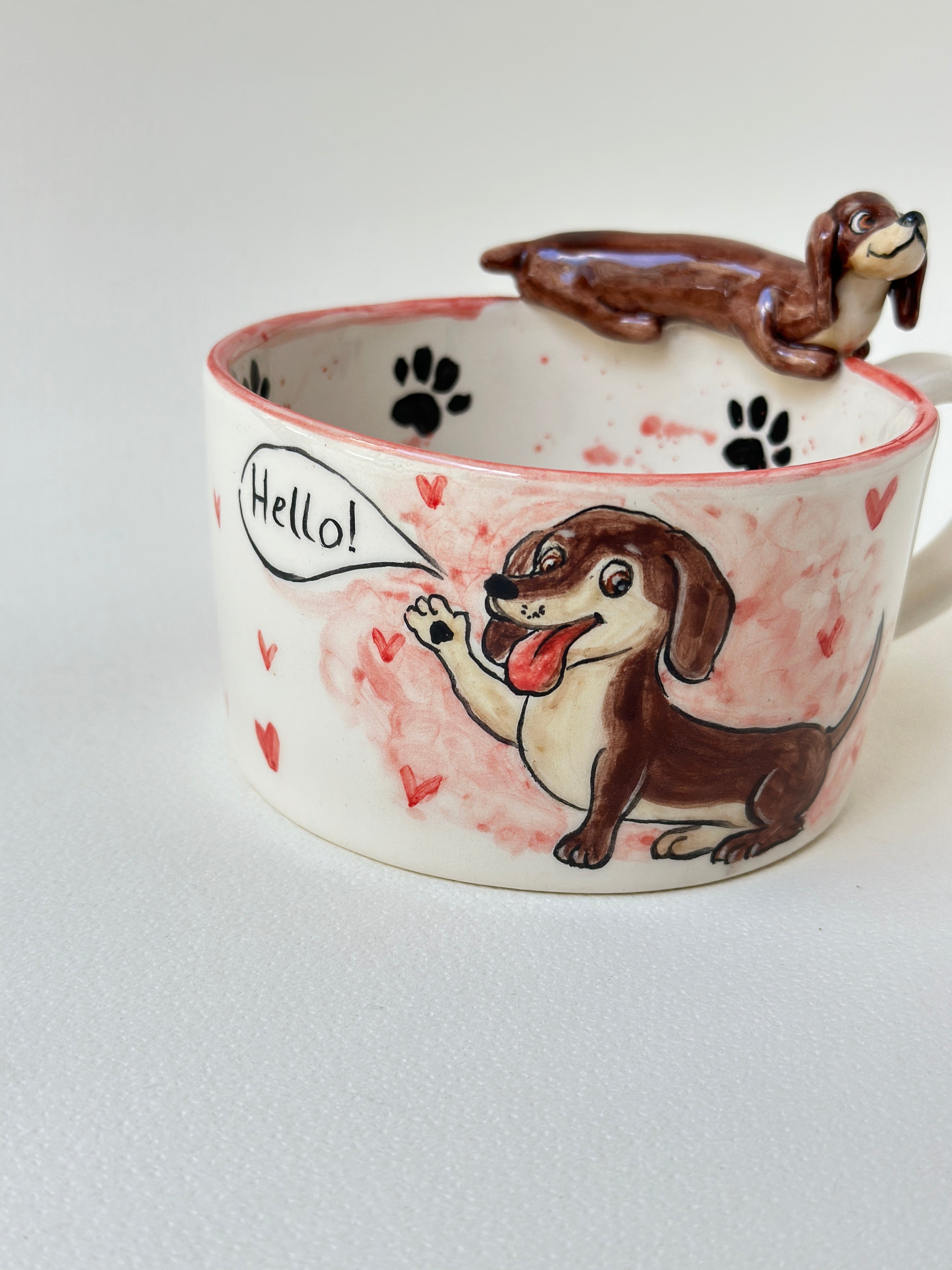Dachshund handmade mug