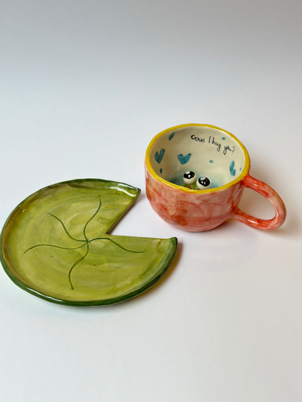 Frog handmade mug