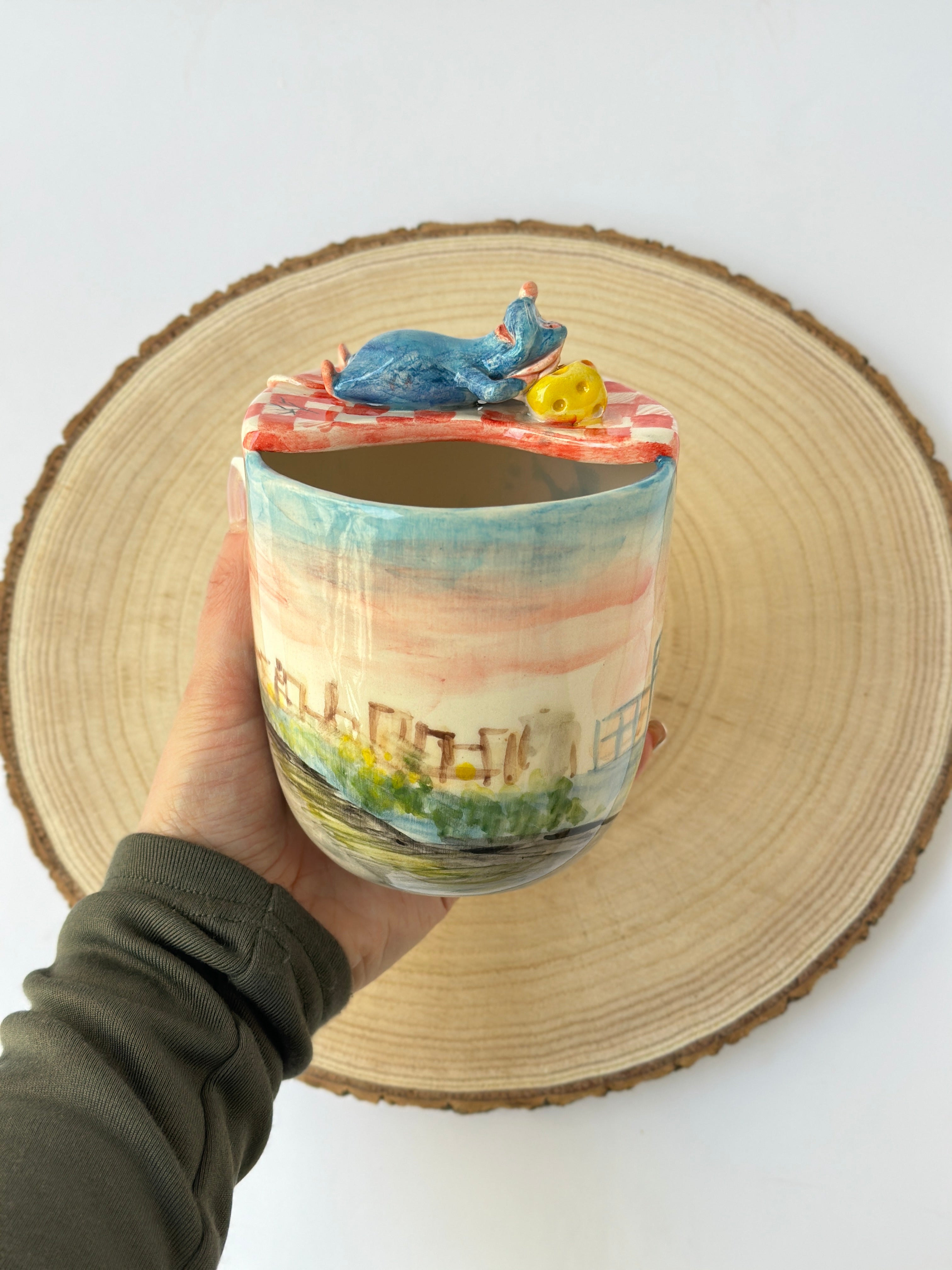Ratatouille handmade takeaway mug