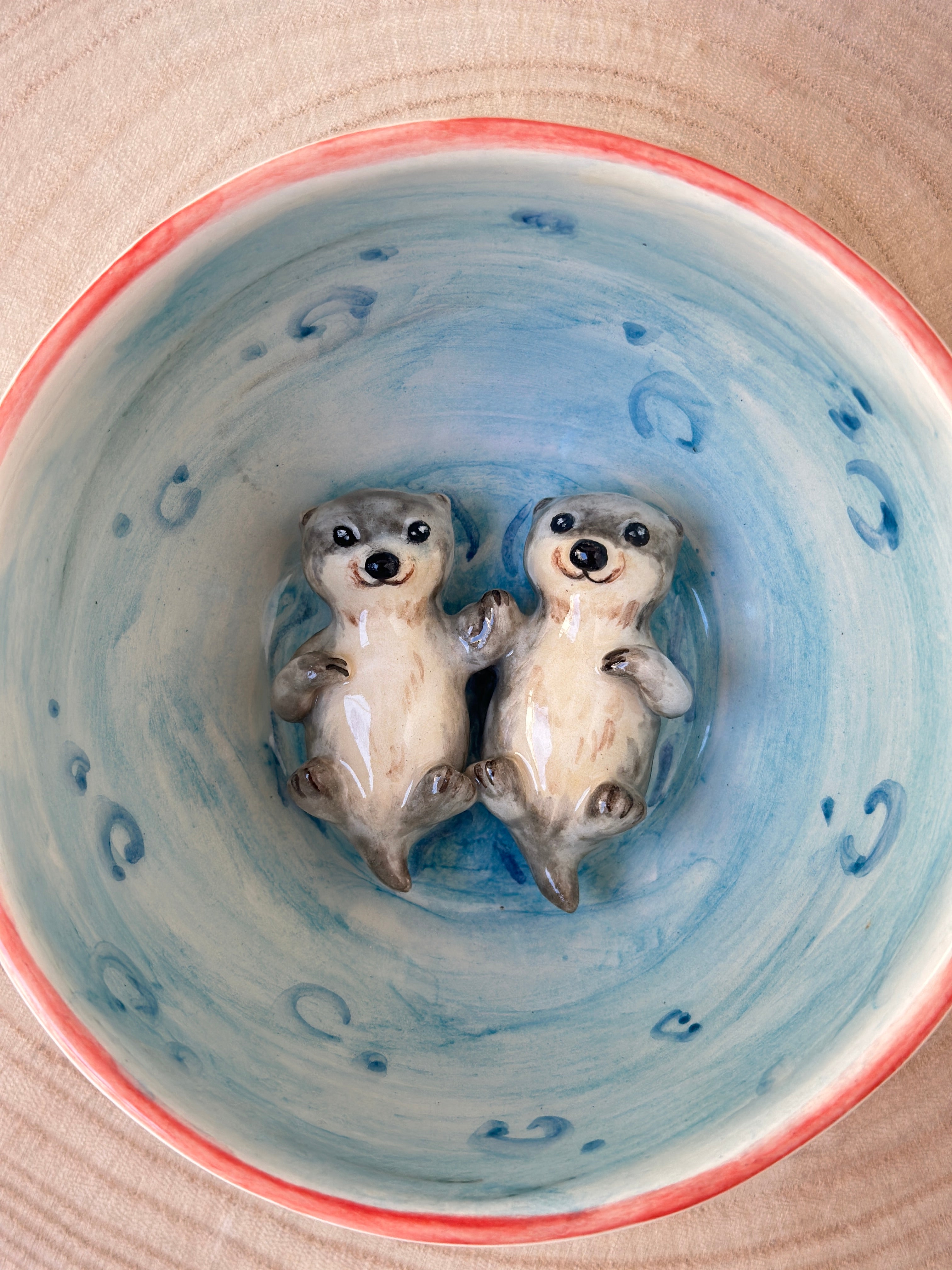 Sea Otters handmade mug