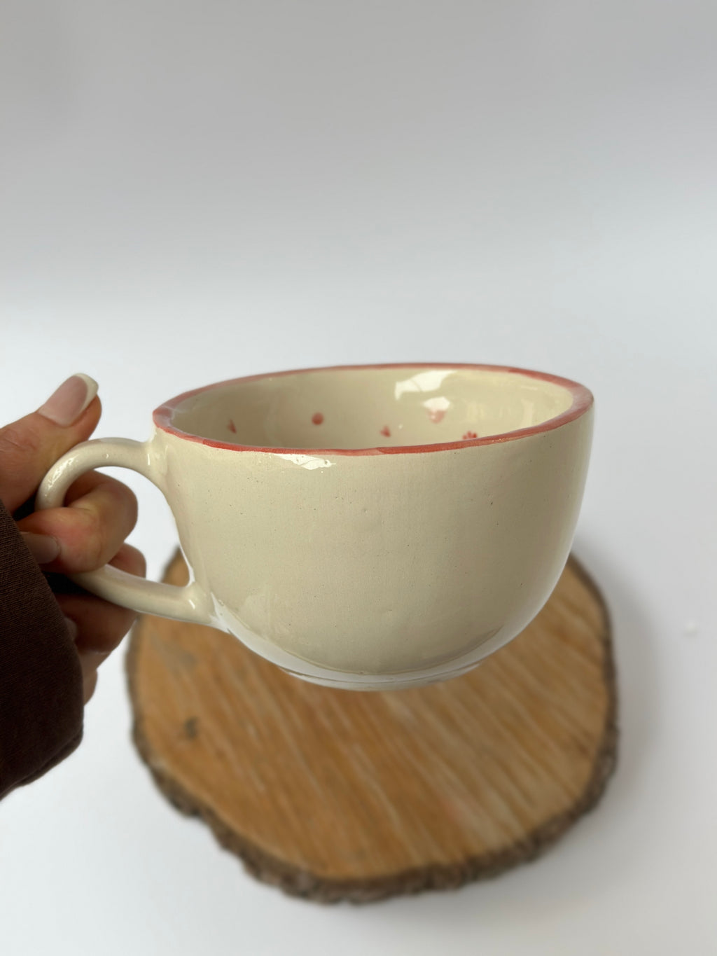 Handmade cat mug