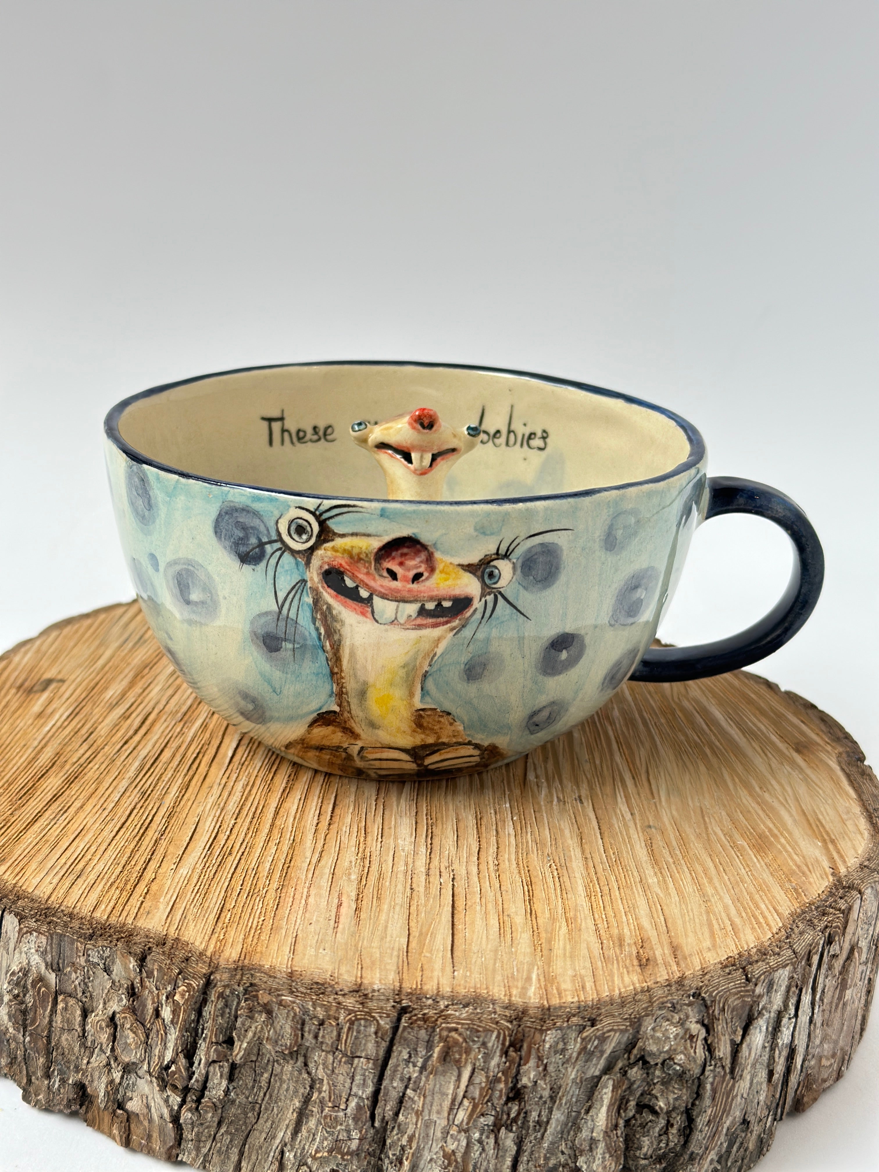 İce age Sid handmade mug (There are my babies)