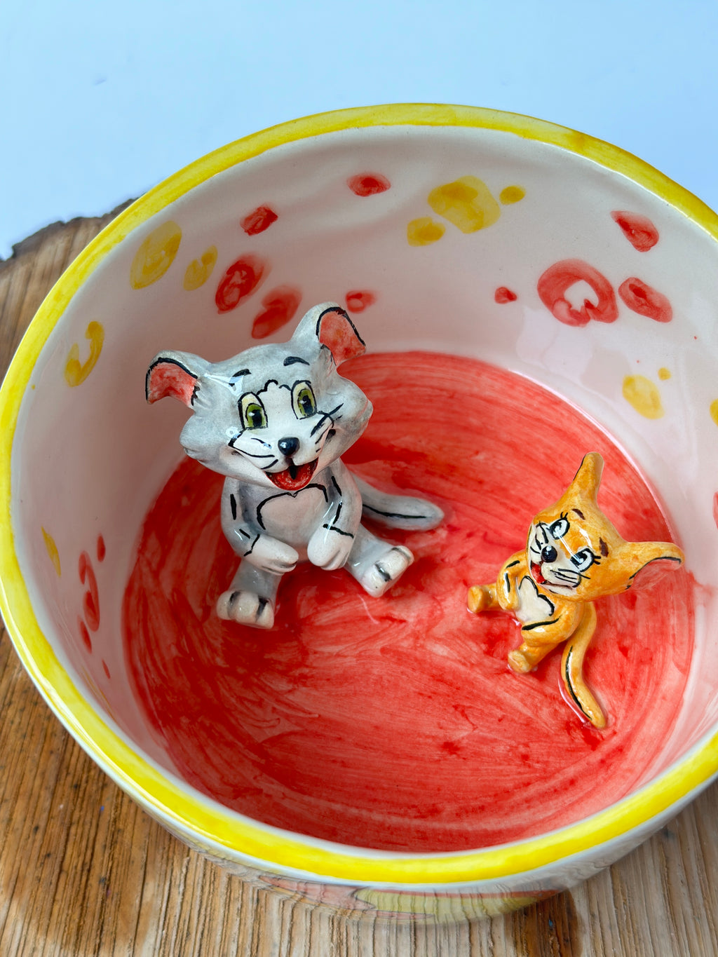 Tom and jerry handmade mug