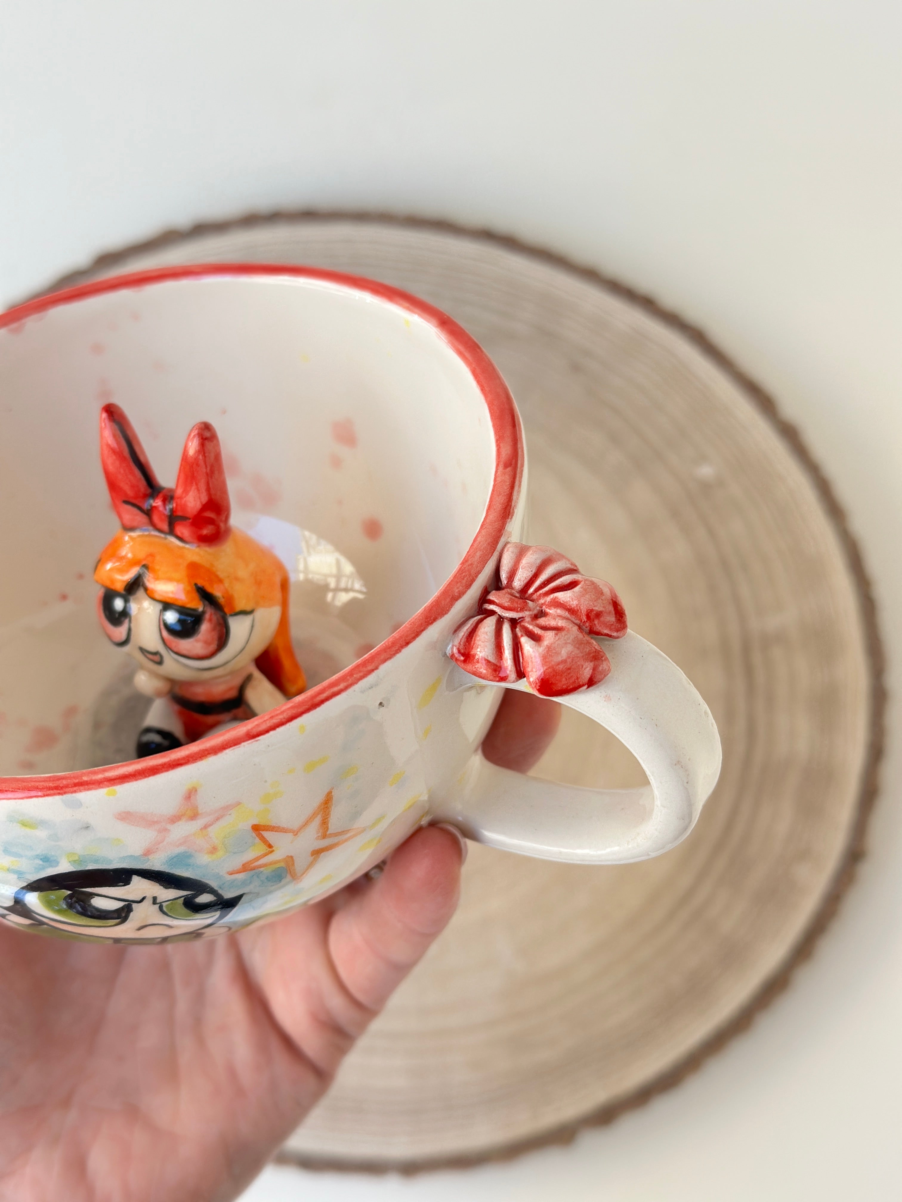 The powerpuff girls handmade mug
