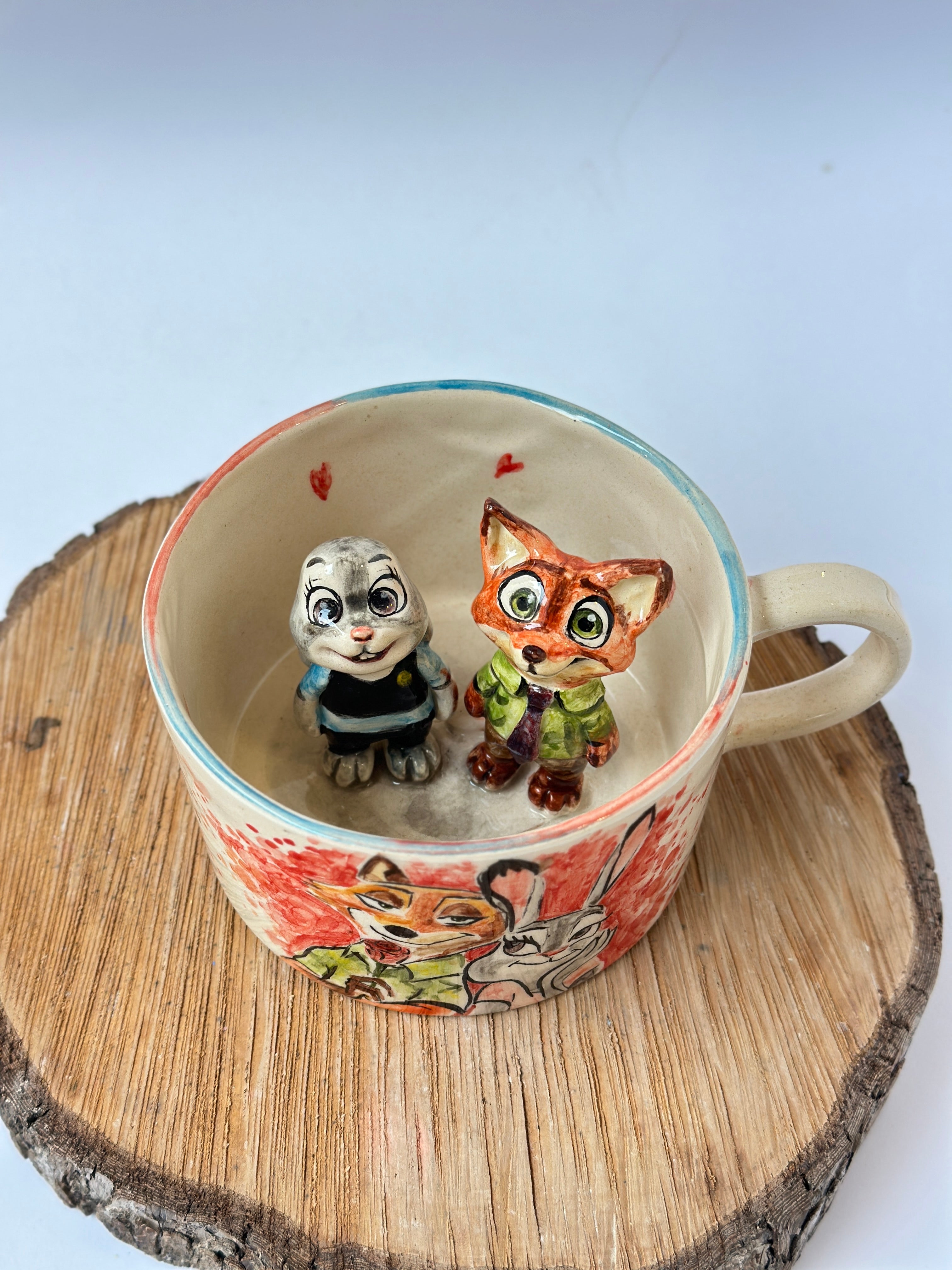 Zootopia Nick and Judy handmade mug